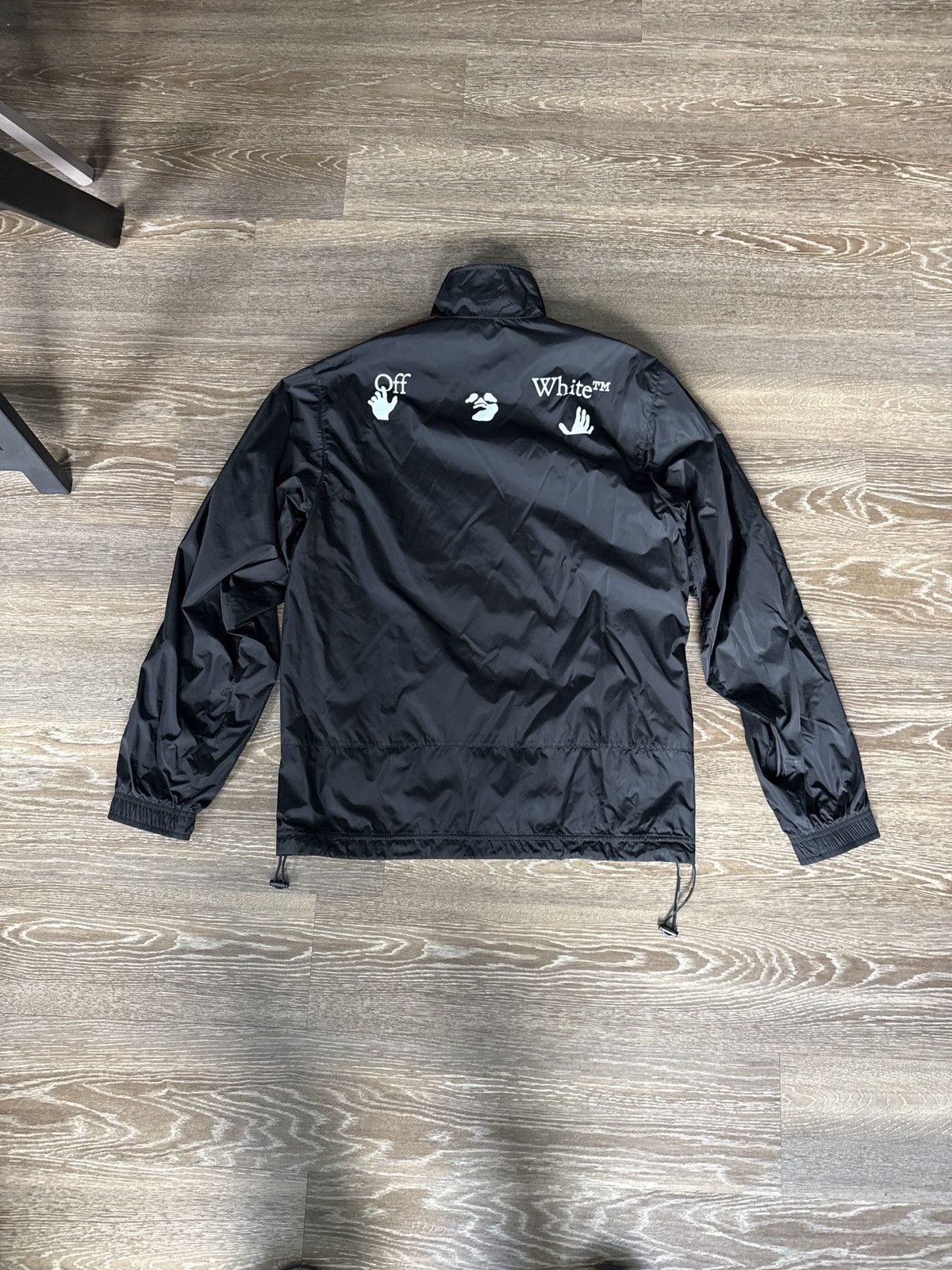 Off-White Off-White Bookish Logo Nylon Jacket ‘Black/White’ Size US M / EU 48-50 / 2 - 2 Thumbnail