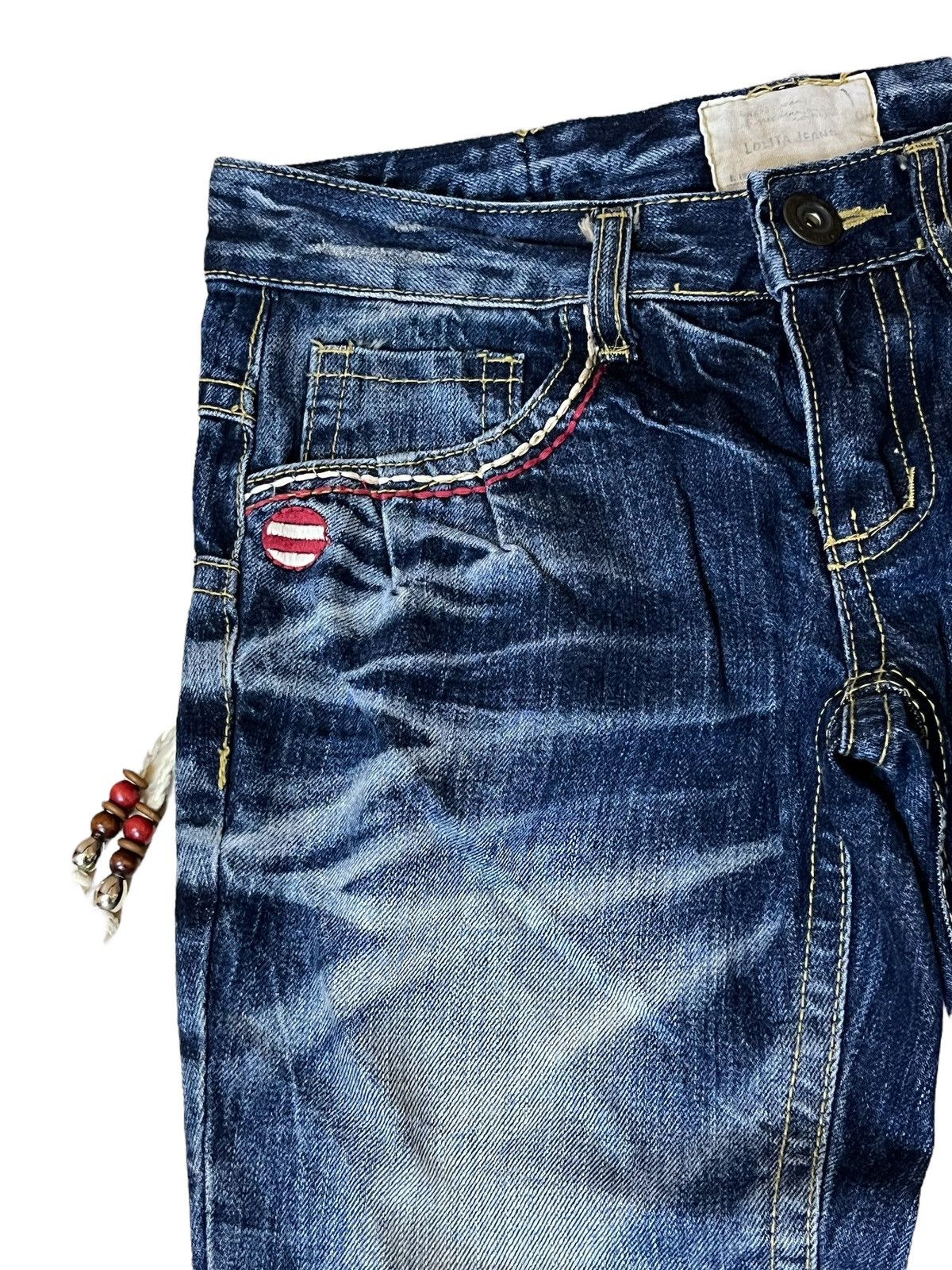 Japanese Brand JAPANESE CULT YOSHITOMO NARA LOLITA LOWRISE FLARE JEANS Size US 31 - 5 Thumbnail