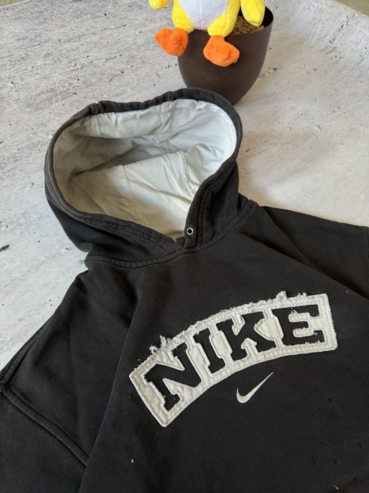 Nike × Vintage NIKE VINTAGE 00s y2k OVERSIZE BAGGY HOODIE CENTER LOGO Size US L / EU 52-54 / 3 - 5 Thumbnail