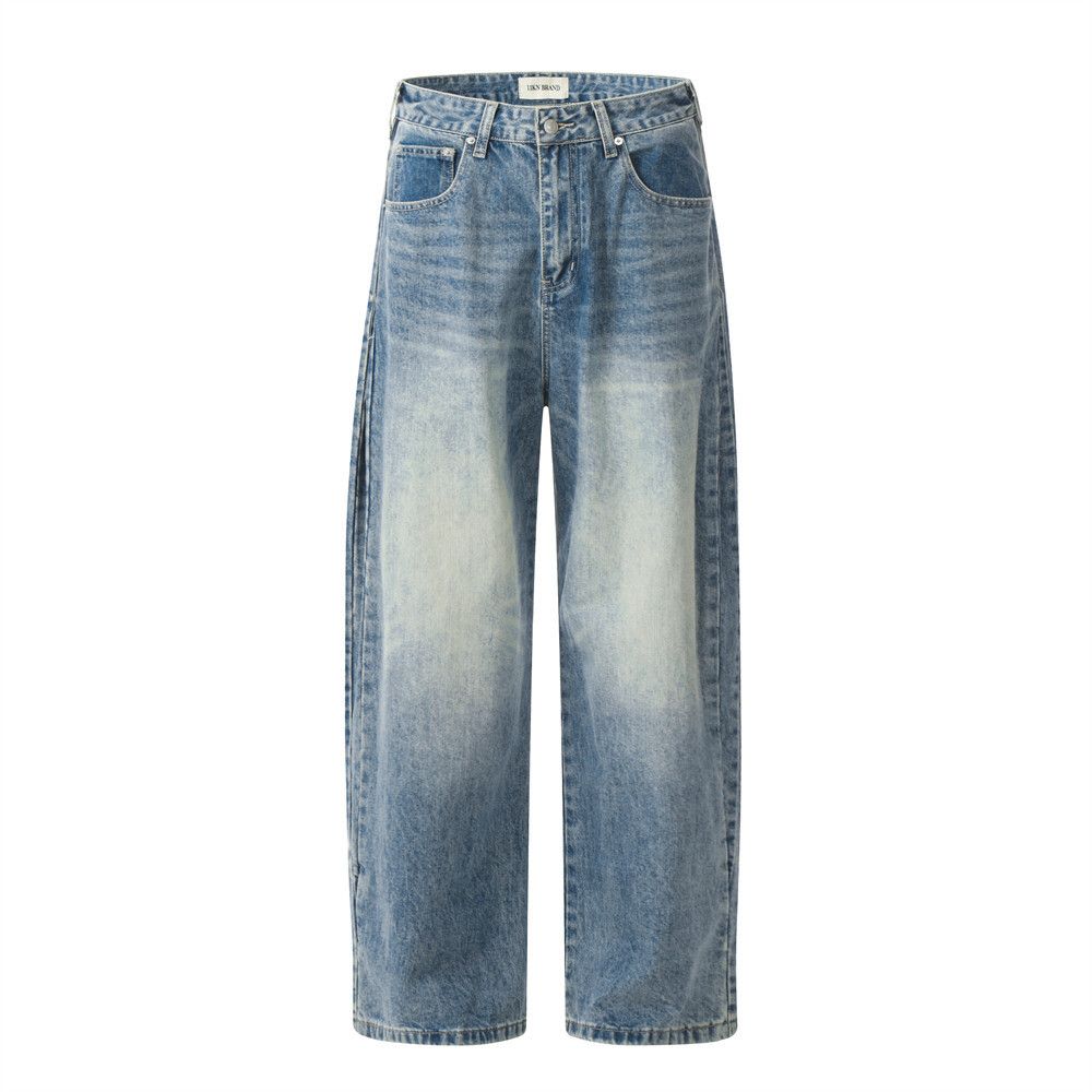 Japanese Brand × Jean Gradient washed distressed casual scimitar jeans y2k Size US 34 / EU 50 - 1 Thumbnail