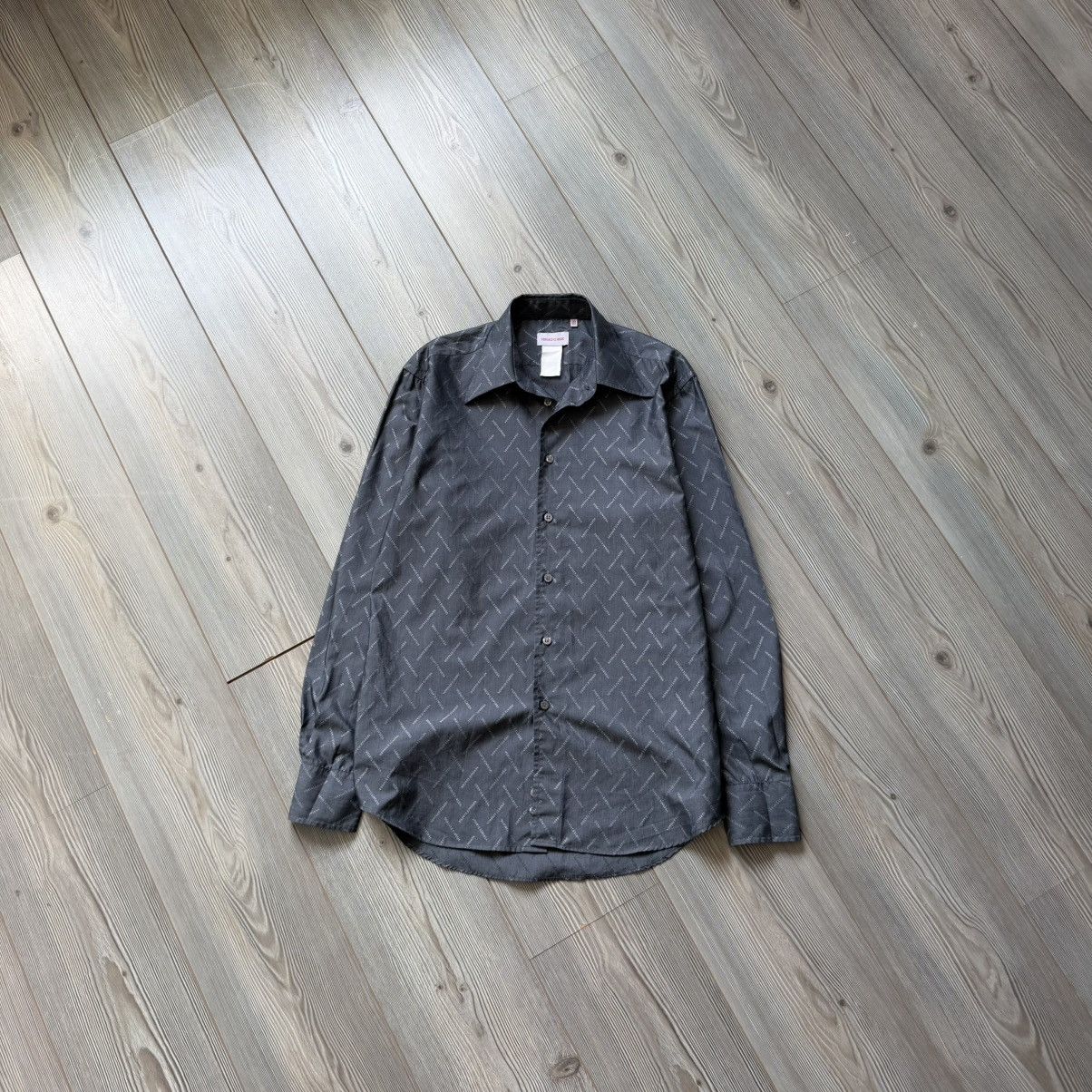 Versace Vintage Versace Classic Monogram Logo Buttons Up Shirt 39/15 Size US M / EU 48-50 / 2 - 8 Thumbnail