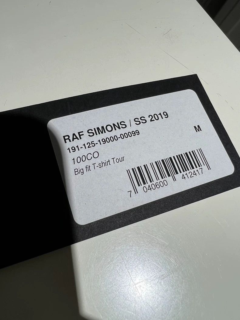 Raf Simons Raf Simons Black Letter Print 19SS short sleeves 2504-Nexta Size US M / EU 48-50 / 2 - 5 Thumbnail