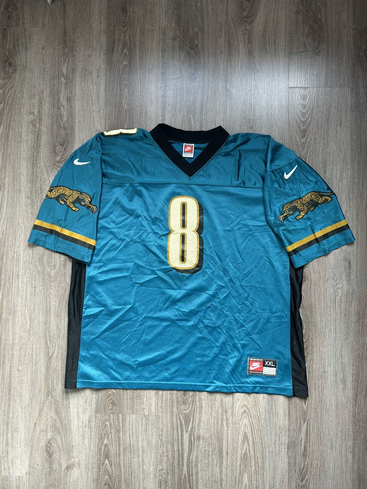 Nike Vintage Jacksonville Jaguars Mark Brunell 8 Jersey Nike 90s Size US XXL / EU 58 / 5 - 1 Thumbnail