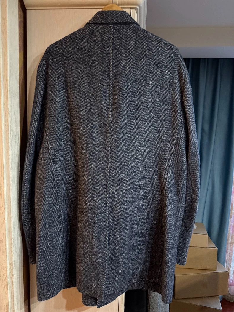 Loro Piana LORO PIANA Gray and blue cashmere blended coat with human Size US XL / EU 56 / 4 - 2 Thumbnail