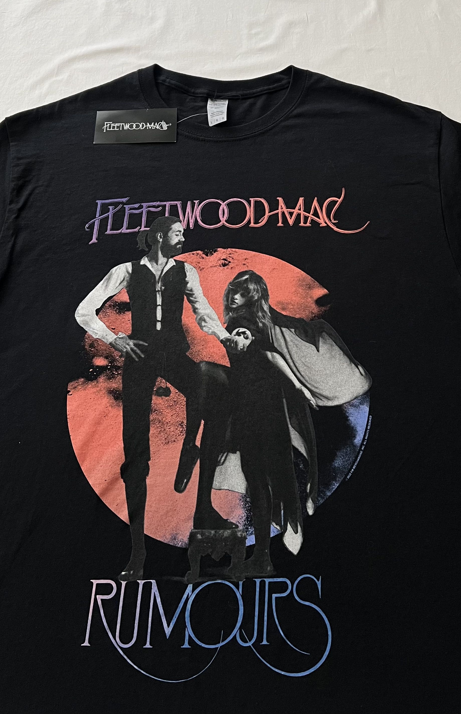 Band Tees Vintage 2022 Fleetwood Mac Rumours Black T-shirt Size US L / EU 52-54 / 3 - 3 Thumbnail