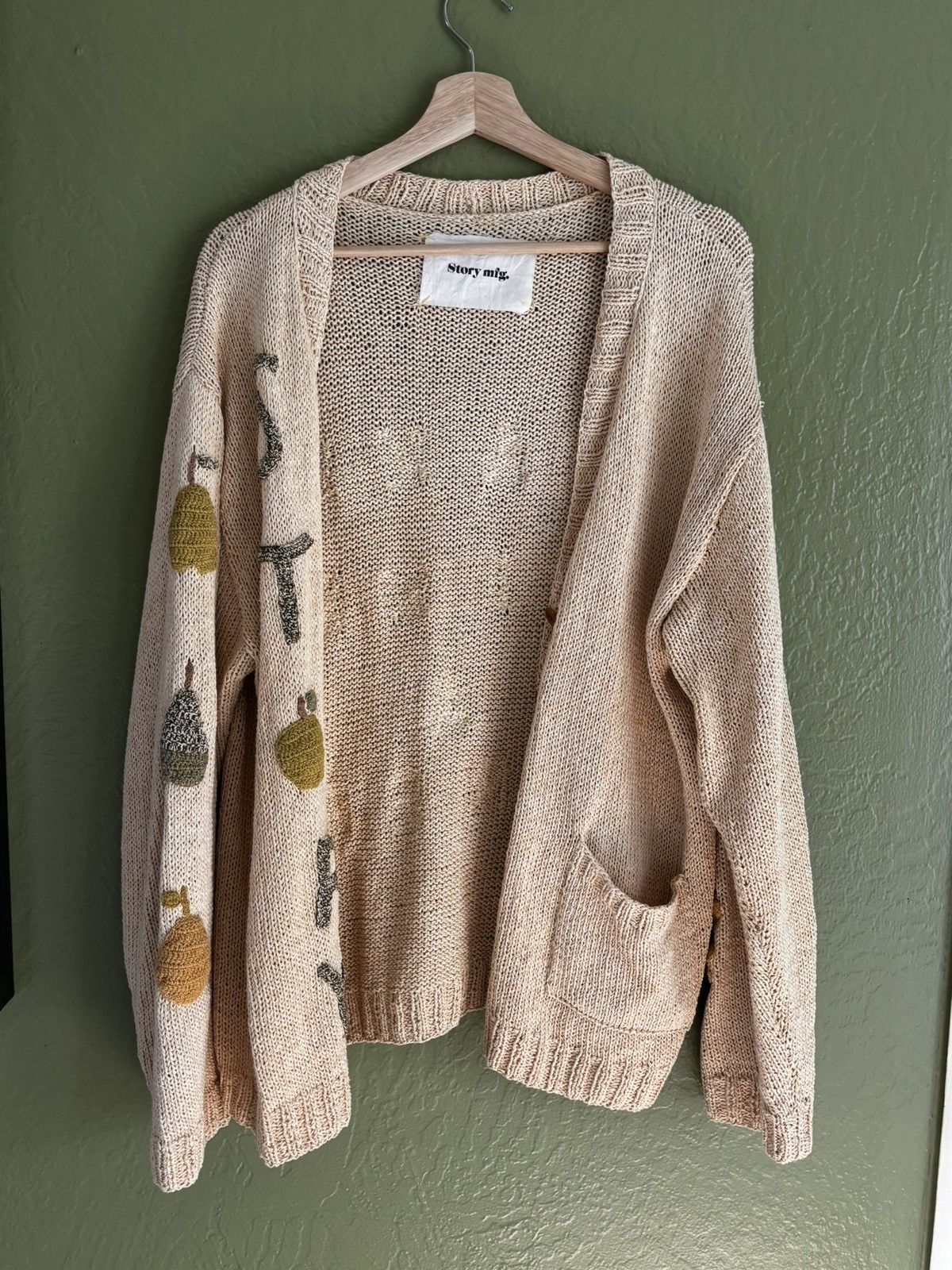 Story Mfg. Story MFG knight cardigan “make like a tree” | Grailed