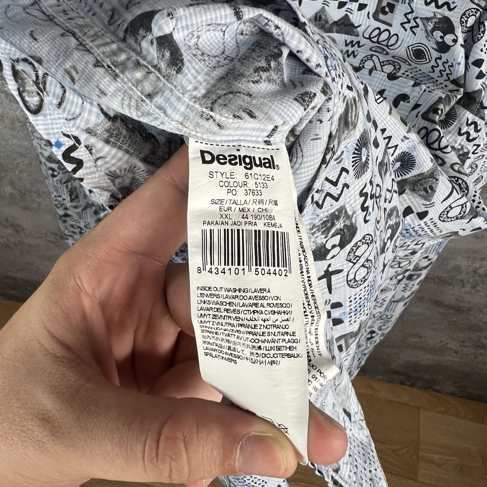 Desigual Desigual Shirt Men's Size XXL Long Sleeve Size US XXL / EU 58 / 5 - 3 Thumbnail