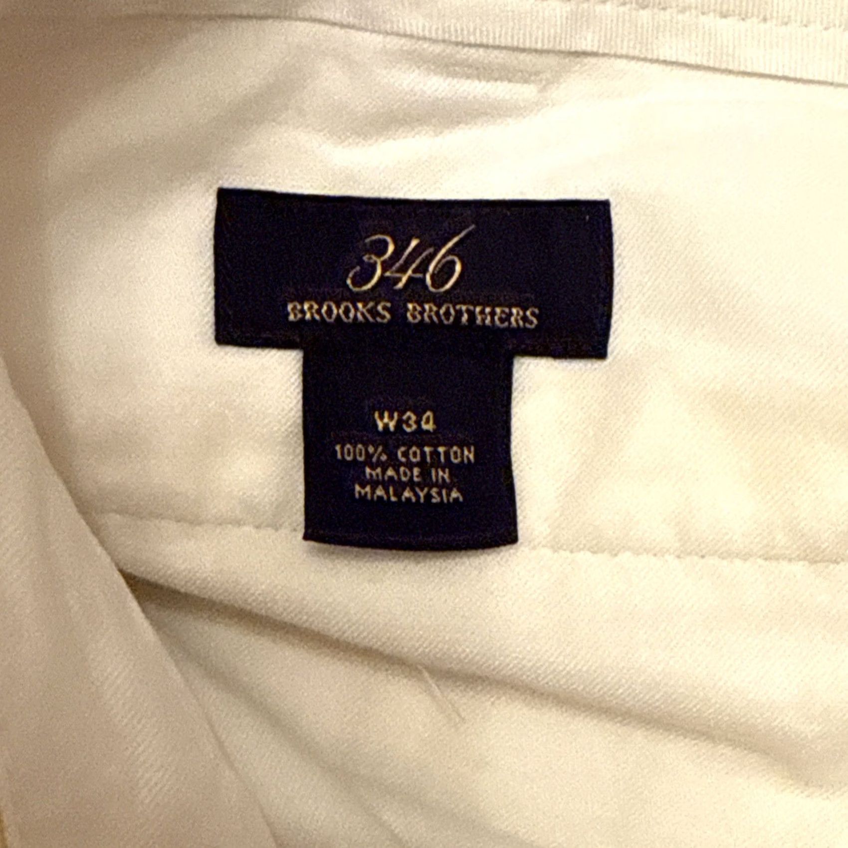 Brooks Brothers Brooks Brothers 346 Yellow Chino Golf Shorts Men's Size 34 100% Cotton Casual Classic Preppy Pockets Flat Front Inseam 9 in Mens Size US 34 / EU 50 - 4 Thumbnail