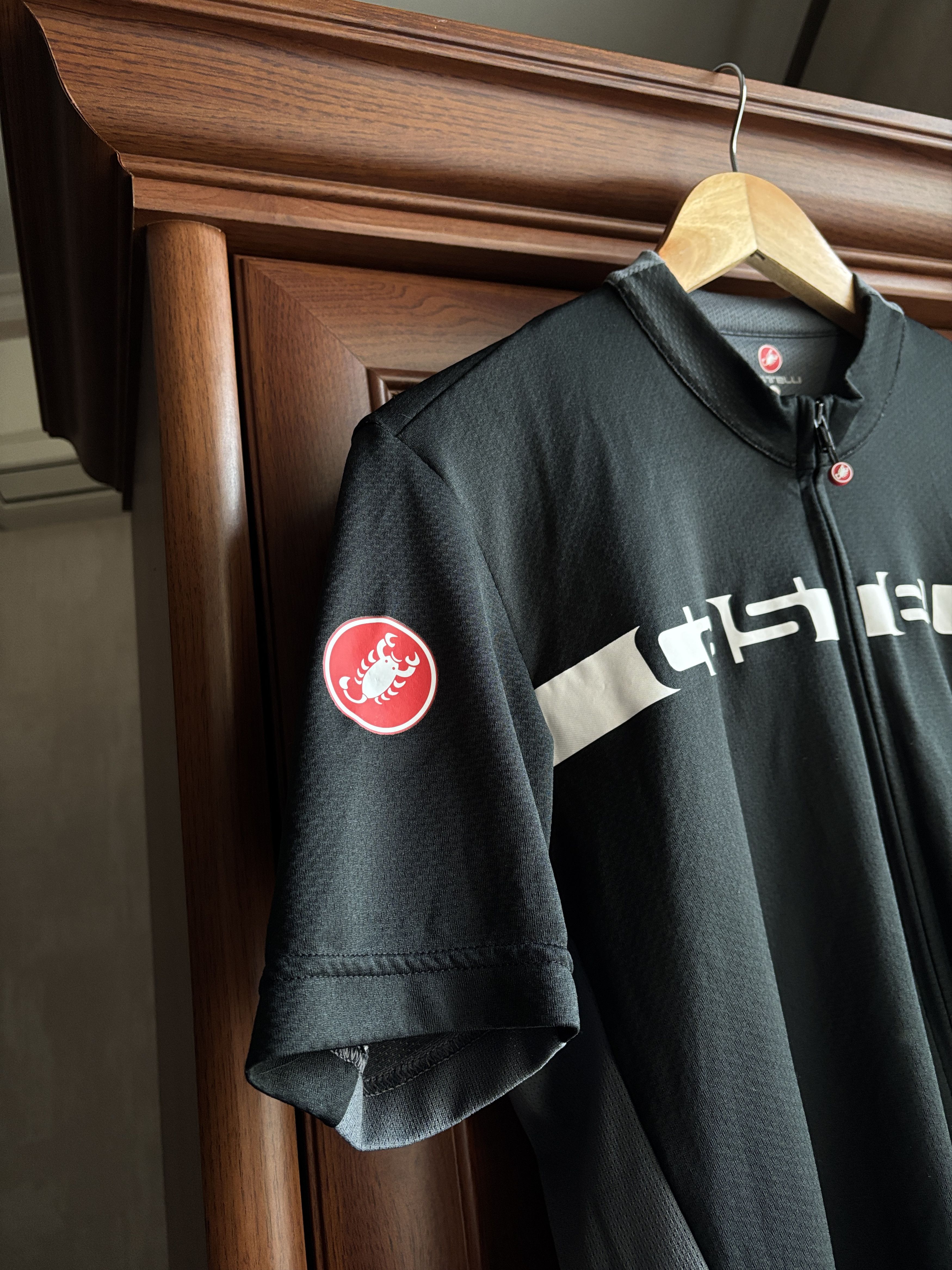 Bicycle Castelli Cycling Jersey Full Zip Short Sleeve Black / Gray Size US XXL / EU 58 / 5 - 4 Thumbnail
