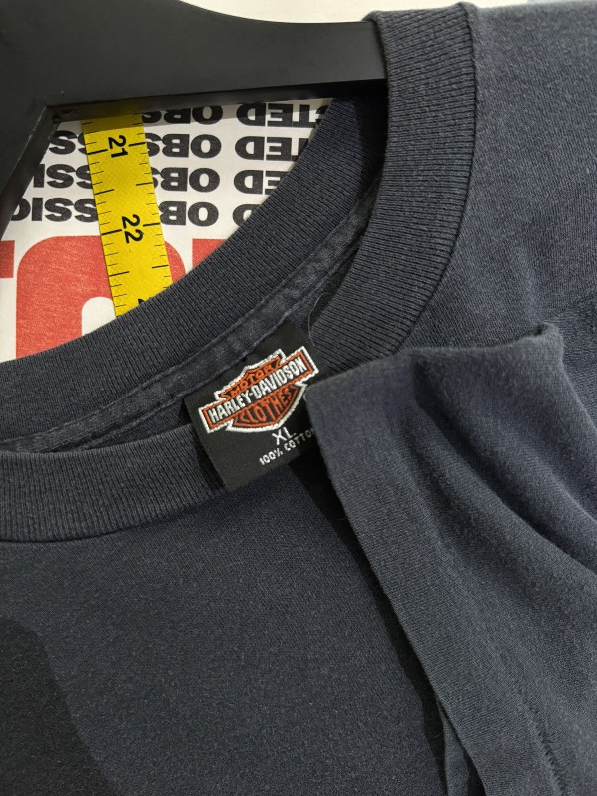 Harley Davidson Vintage 1991 Harley Davidson Marion County Pocket Tee Size US XL / EU 56 / 4 - 5 Thumbnail