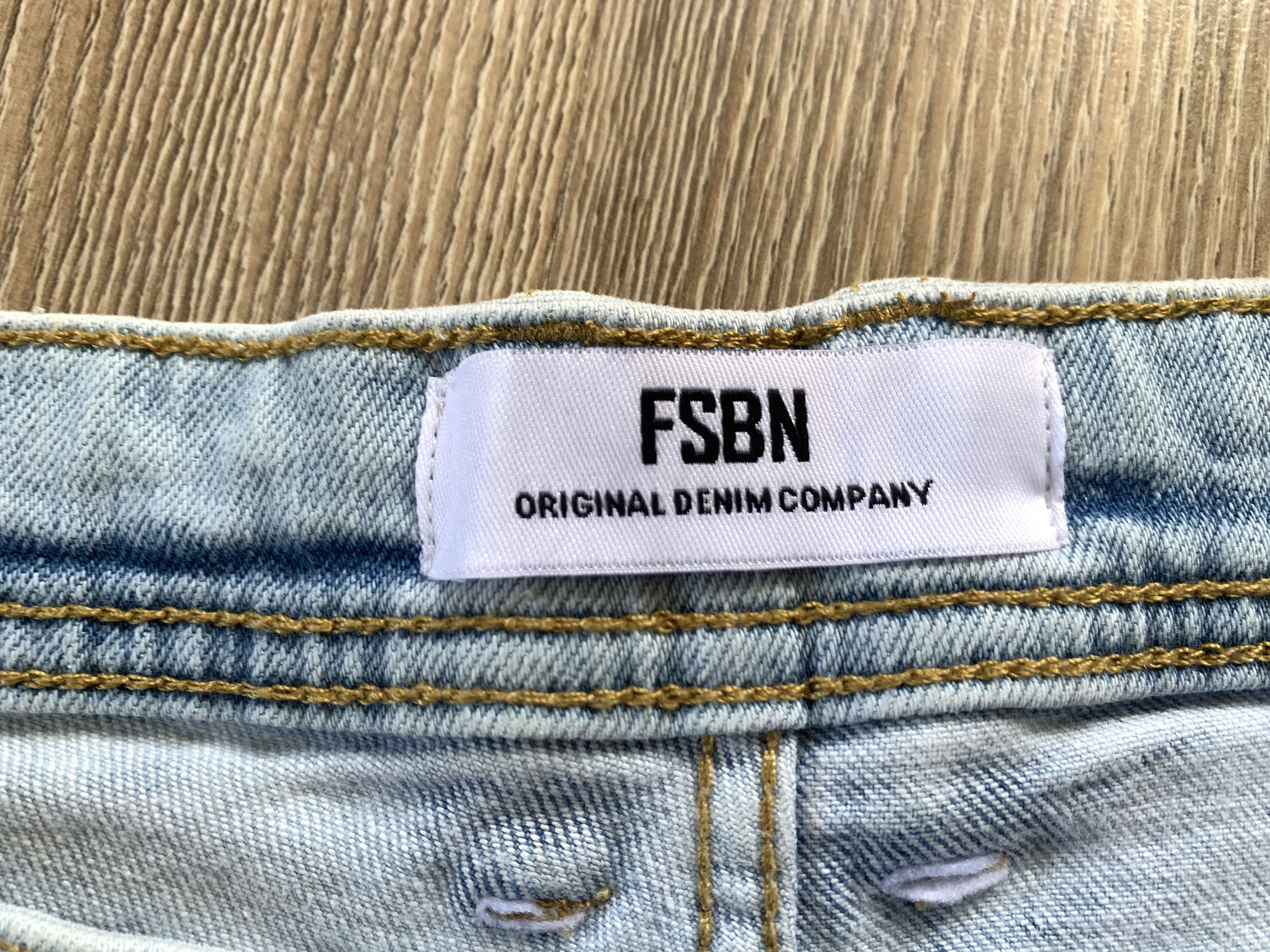 Other Fishbone Mens Slim Light Blue Distressed Denim Shorts Size US 40 / EU 56 - 8 Thumbnail