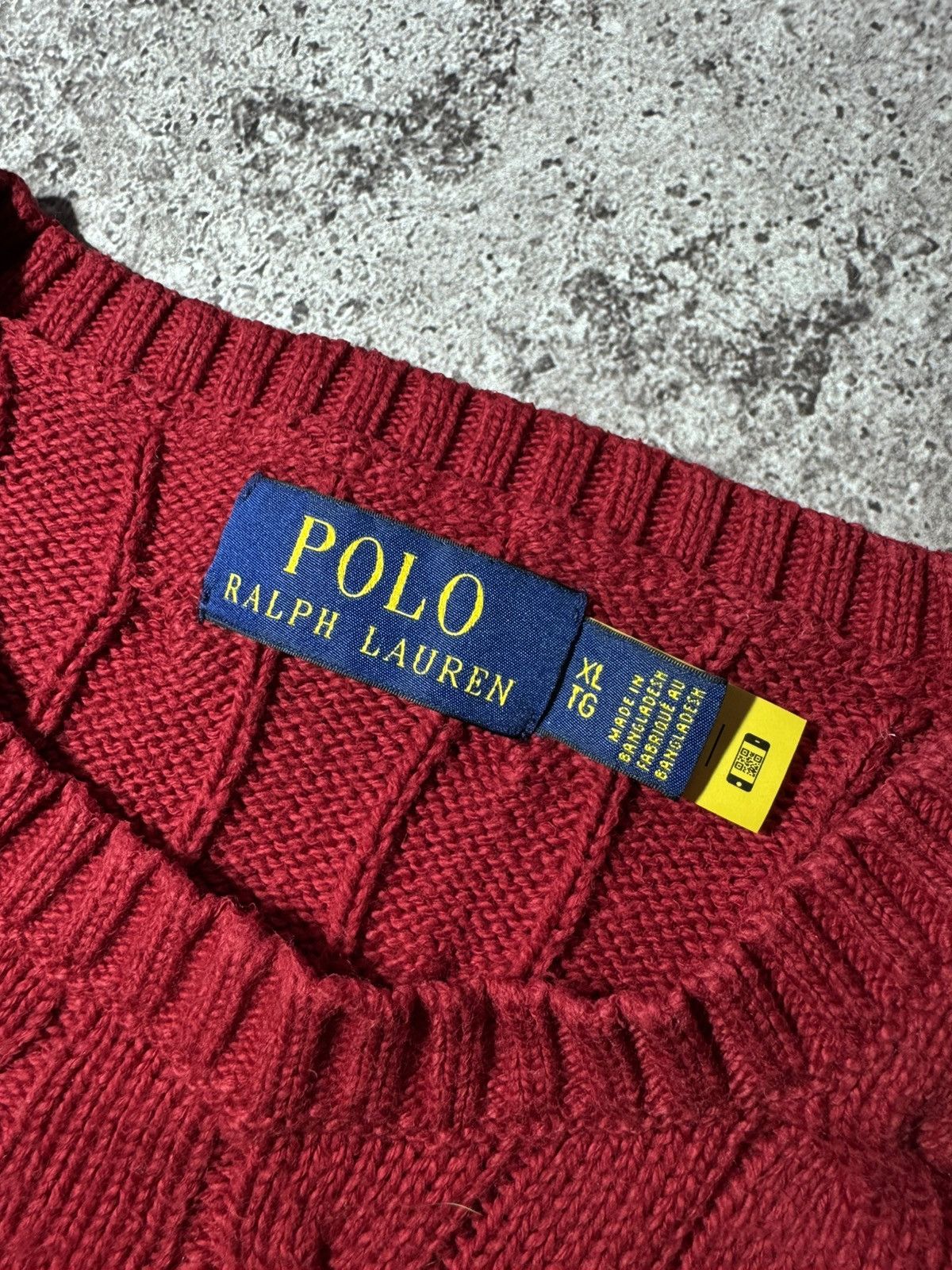 Polo Ralph Lauren Polo Ralph Lauren Vintage Knitted Red Sweater Embroidered Size US XL / EU 56 / 4 - 5 Thumbnail