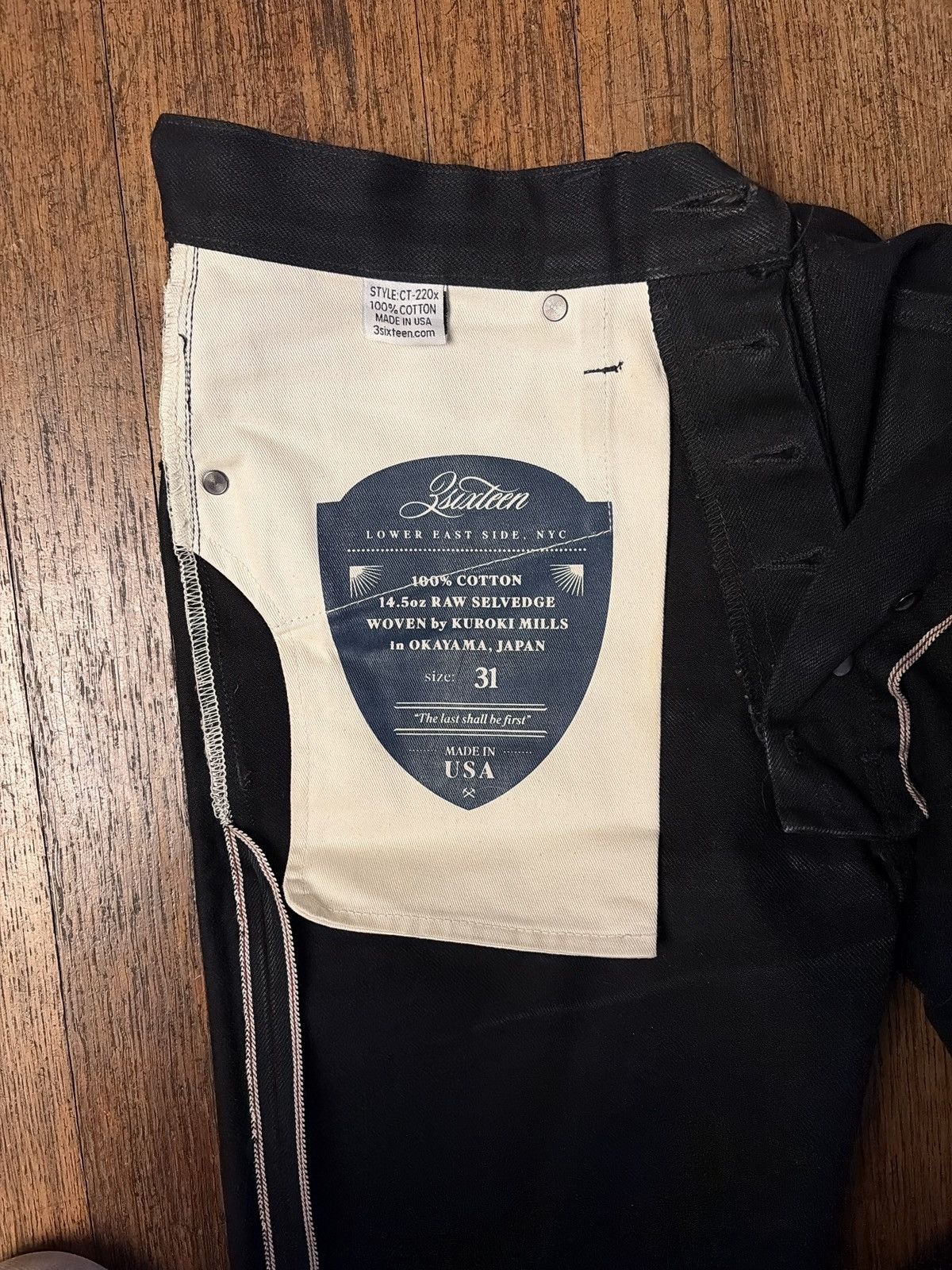 3sixteen CT-220x Double Black Size US 31 - 3 Thumbnail