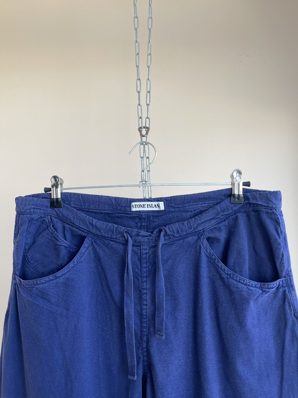Stone Island SI Tapered Fit Trousers Pants Vintage 80s 90s Size 46 IT Size US 31 - 3 Thumbnail
