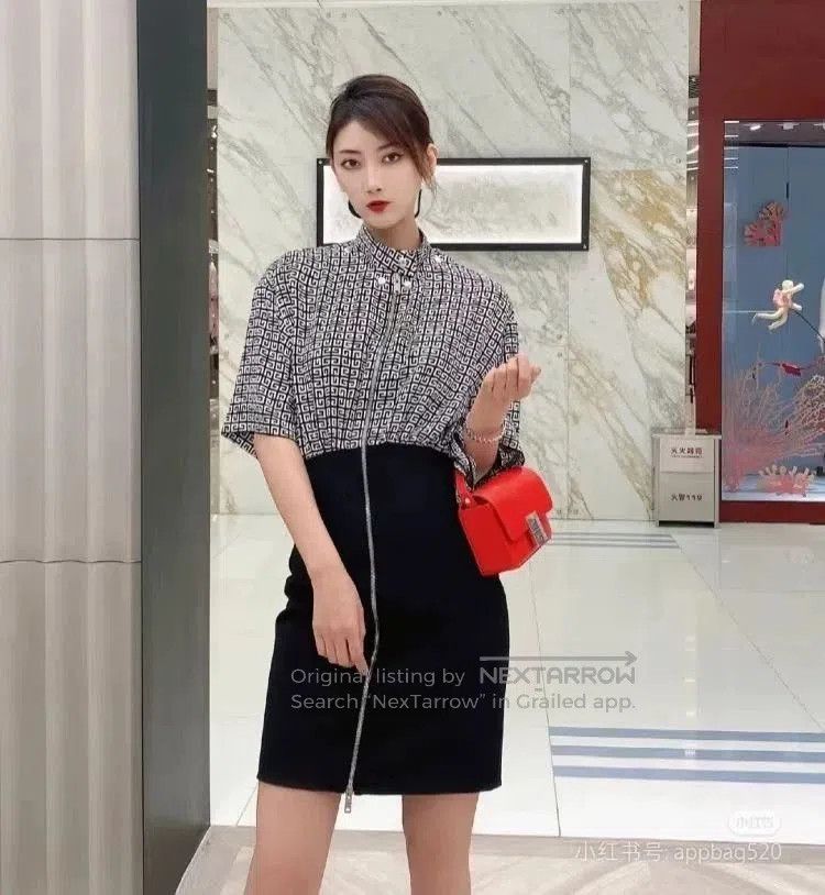 Givenchy Givenchy Logo Zip Mini A-Line Dress. Size US 36 / EU 52 - 6 Thumbnail
