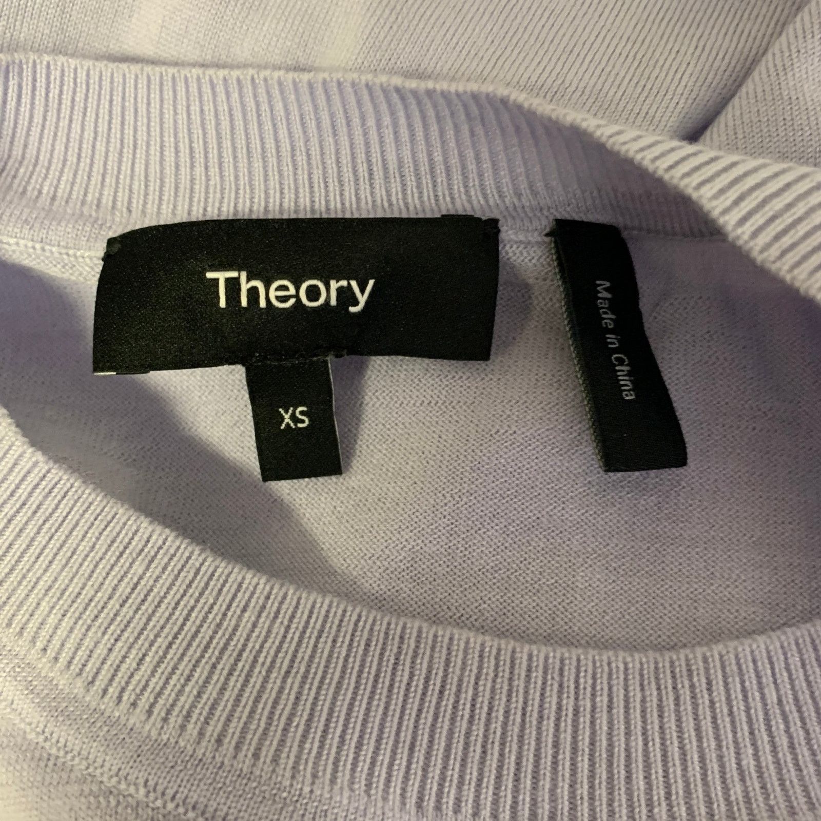 Theory THEORY Size XS Lavender Wool Blend Pull On Pullover Size US XS / EU 42 / 0 - 4 Thumbnail