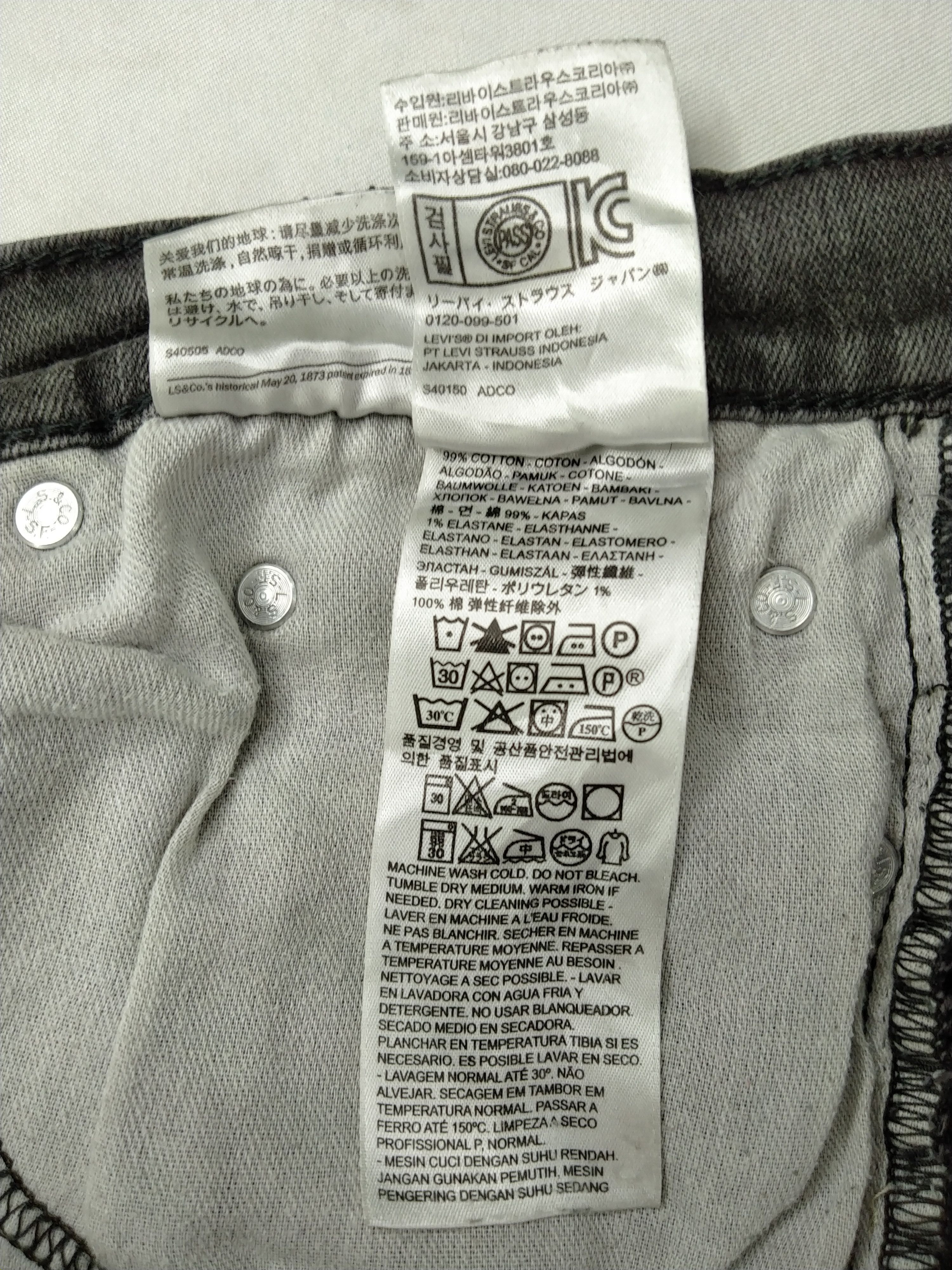 Levi's Black Vintage Levi's 514 Stretchable Denim 31 x 31.5 -JN749 Size US 31 - 9 Thumbnail
