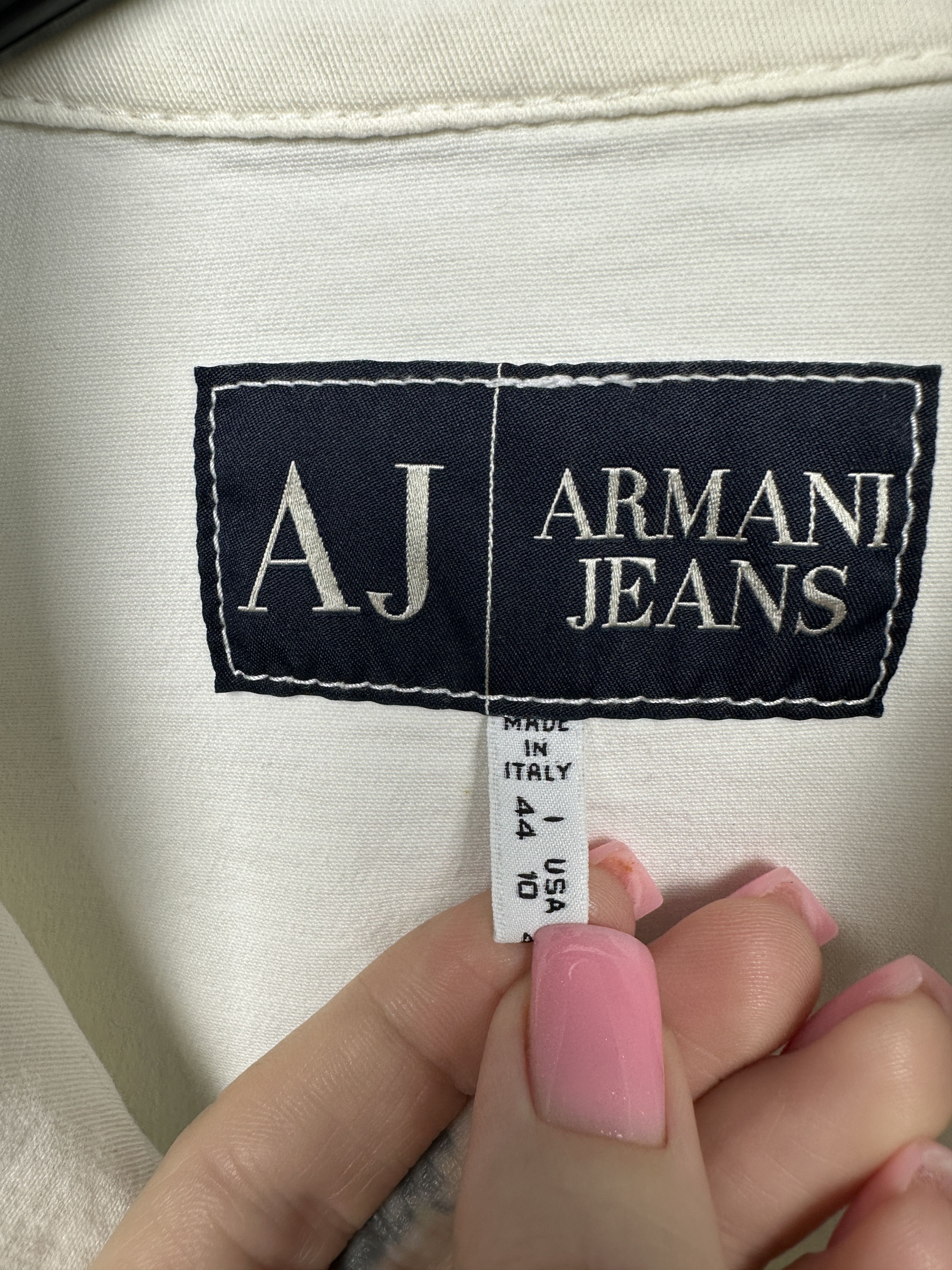 Armani Armani Jeans Vintage Womens Blazer Jacket Size L / US 10 / IT 46 - 3 Thumbnail