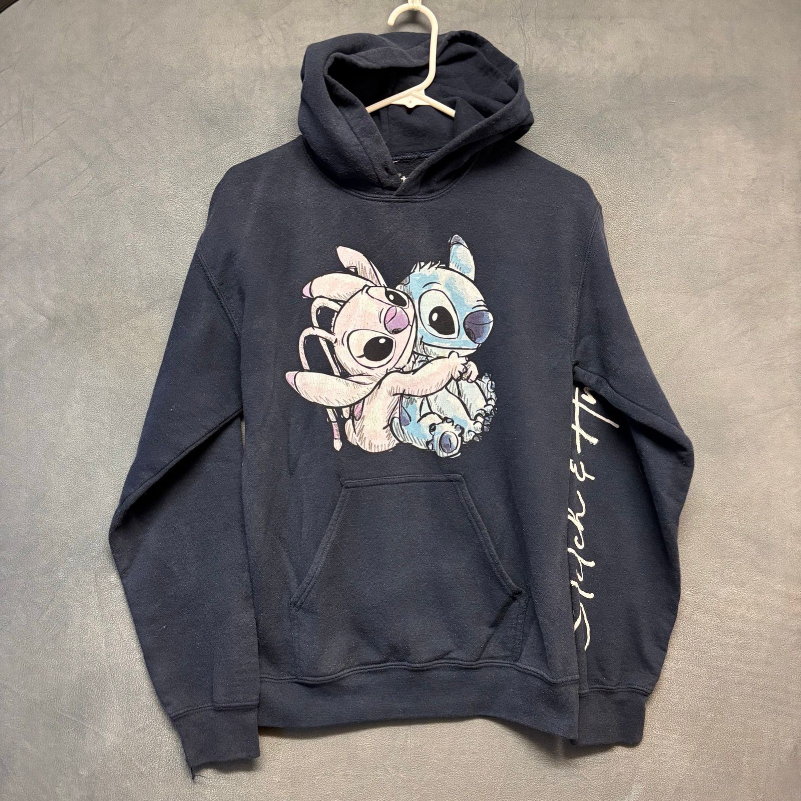 Disney Disney Stitch Angel Hoodie Women’s XS Navy Graphic Pullover Size XS / US 0-2 / IT 36-38 - 1 Thumbnail
