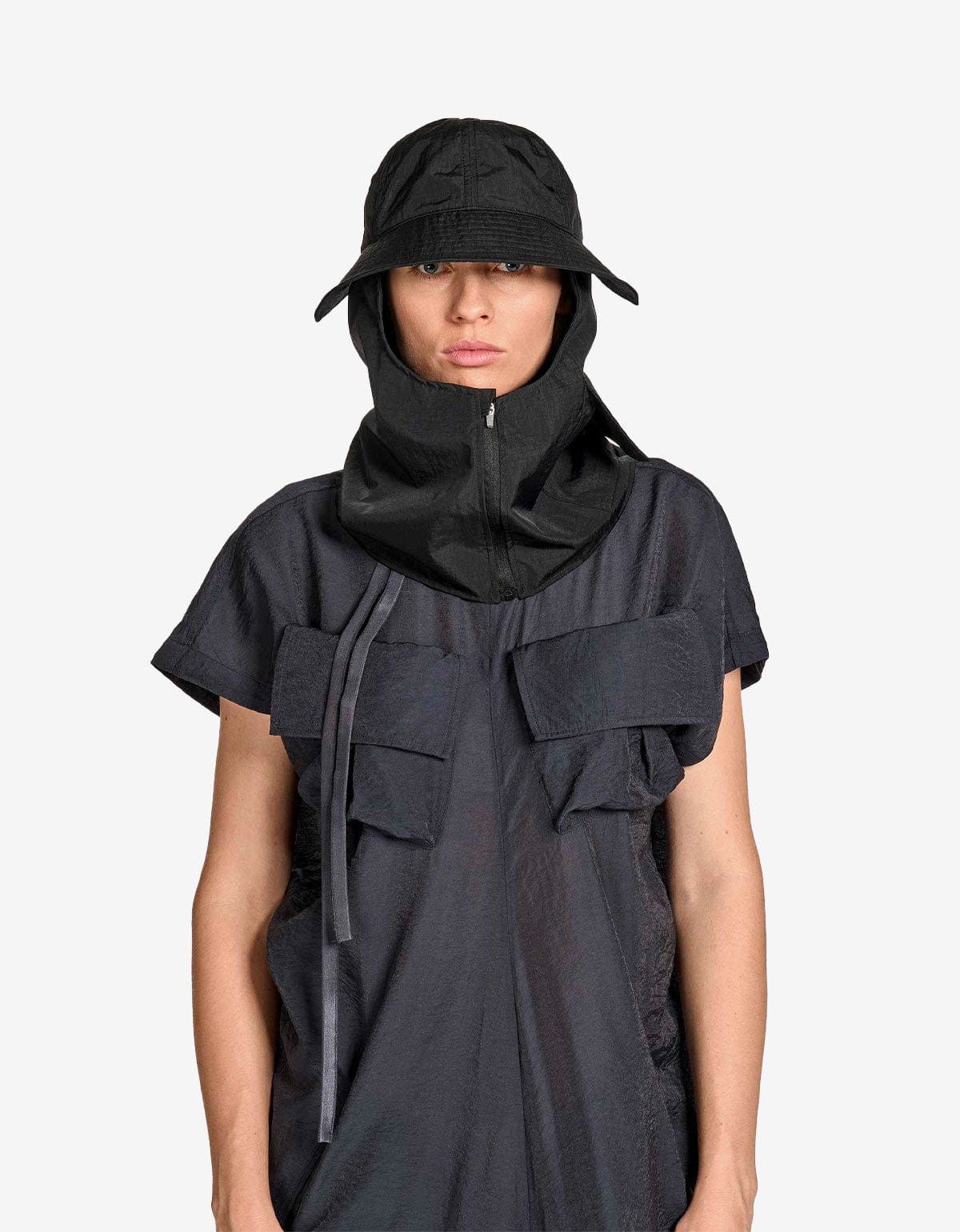 Y-3 Y-3 Black Utility Hood Size 32 - 6 Thumbnail
