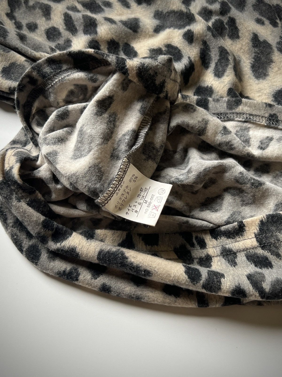 Japanese Brand FLOWER CIRCLE Leopard Print Tee Grunge Y2K Gyaru 00s Size M / US 6-8 / IT 42-44 - 7 Thumbnail