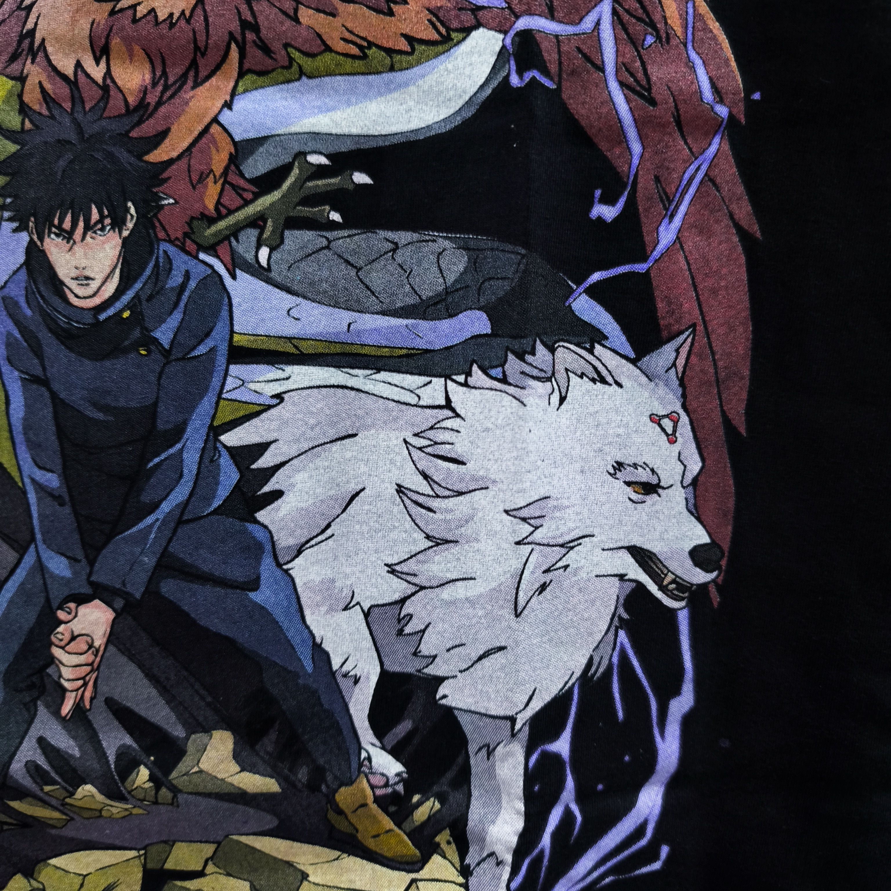 Anime Jujutsu Kaisen Megumi Fushiguro T-shirt Size US XL / EU 56 / 4 - 9 Thumbnail