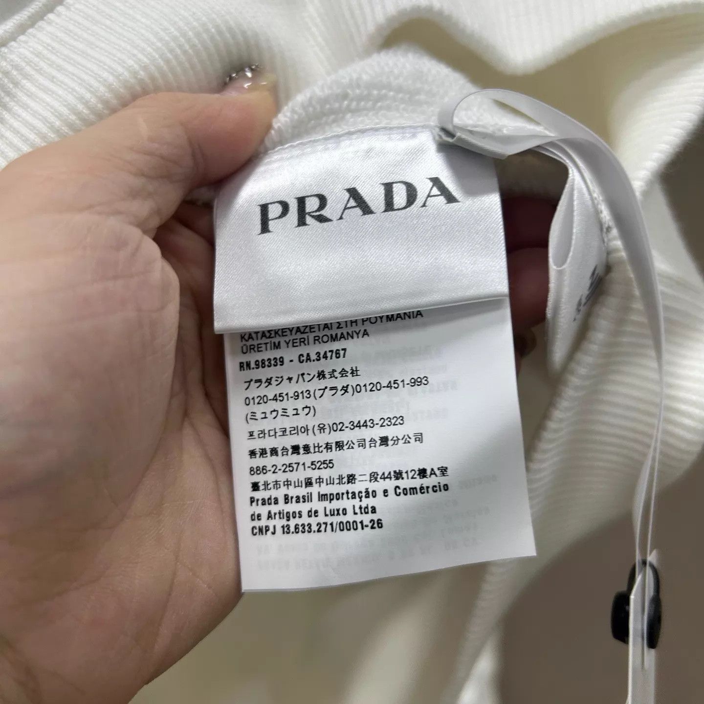 Prada Prada New Logo Crewneck Sweatshirt L ys001583 Size US L / EU 52-54 / 3 - 5 Thumbnail