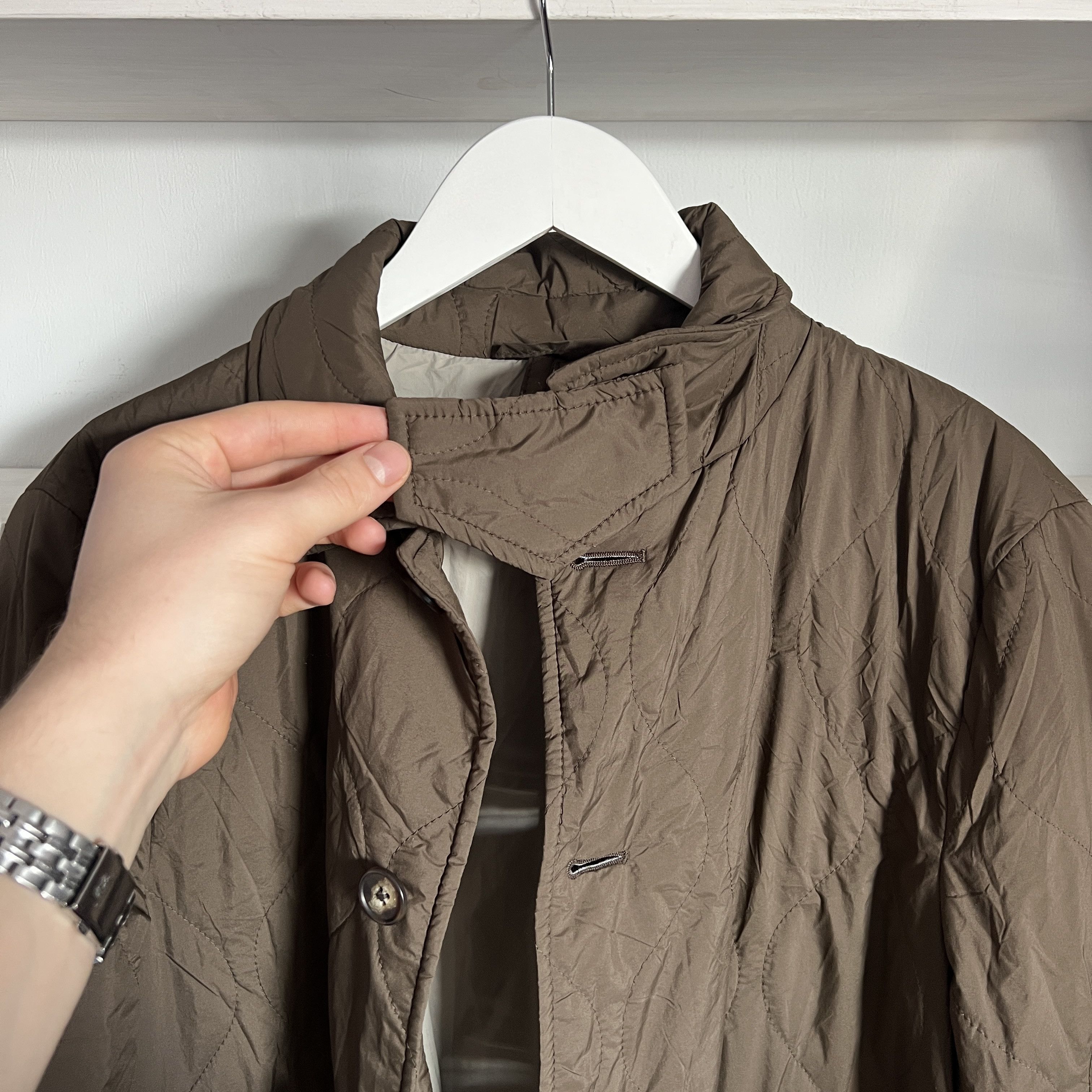 Eredipisano × Loro Piana OLMETEX CAR COAT ITALY FABRICS Waterproof Quilt Jacket Size US M / EU 48-50 / 2 - 5 Thumbnail