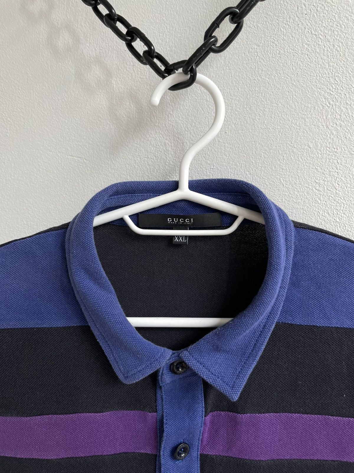 Gucci Gucci Cotton Black Polo Shirt T Shirt Tee Logo Patched Size US XXL / EU 58 / 5 - 7 Thumbnail