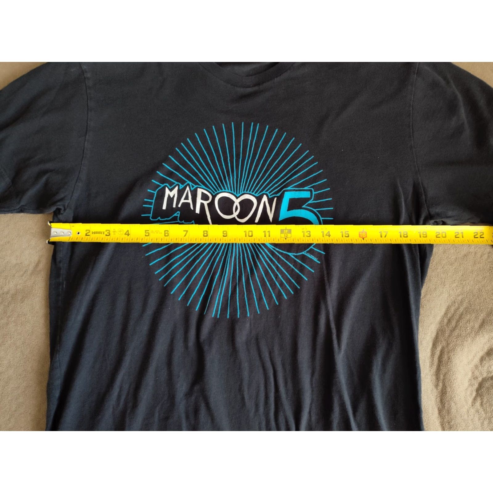 Next Level Maroon 5 Band Graphic Tee Mens Size L Black Short Sleeve T-Shirt Size US L / EU 52-54 / 3 - 5 Thumbnail
