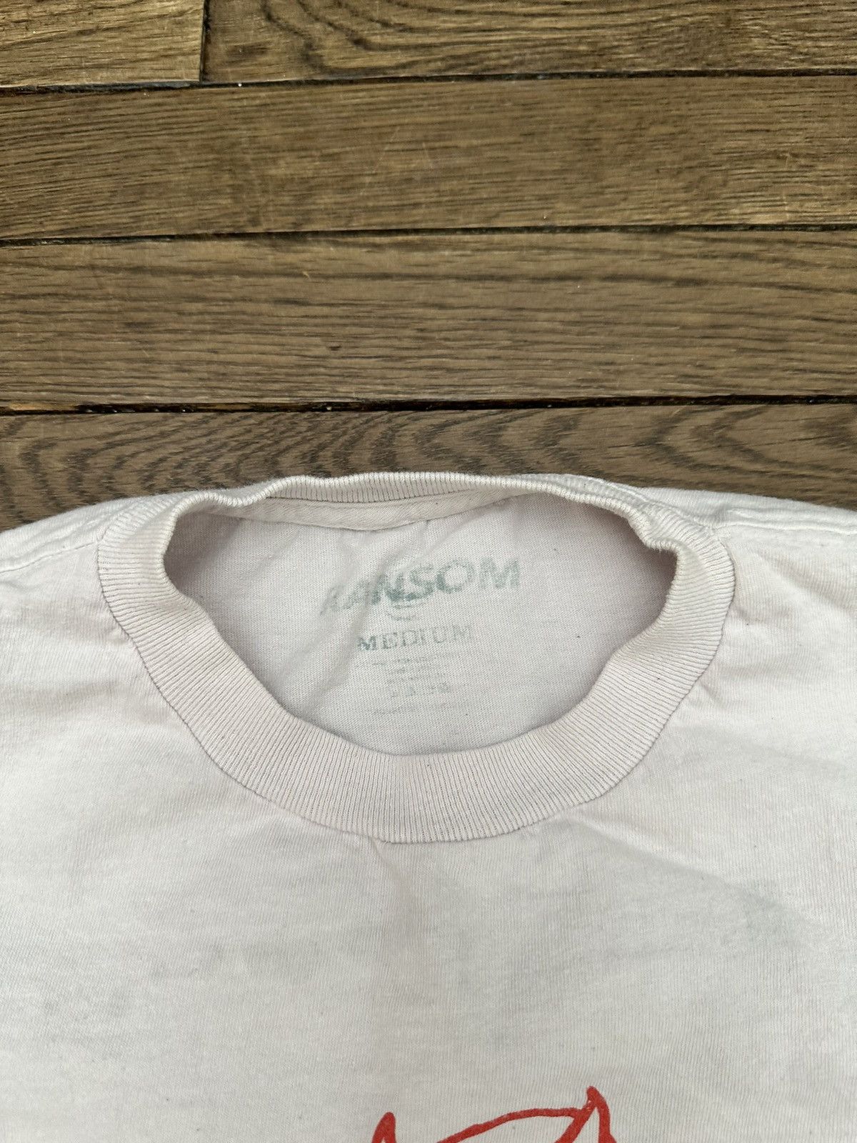 Ransom Clothing Ransom Clothing White + Red Logo Devil Tee Medium M Size US M / EU 48-50 / 2 - 5 Thumbnail