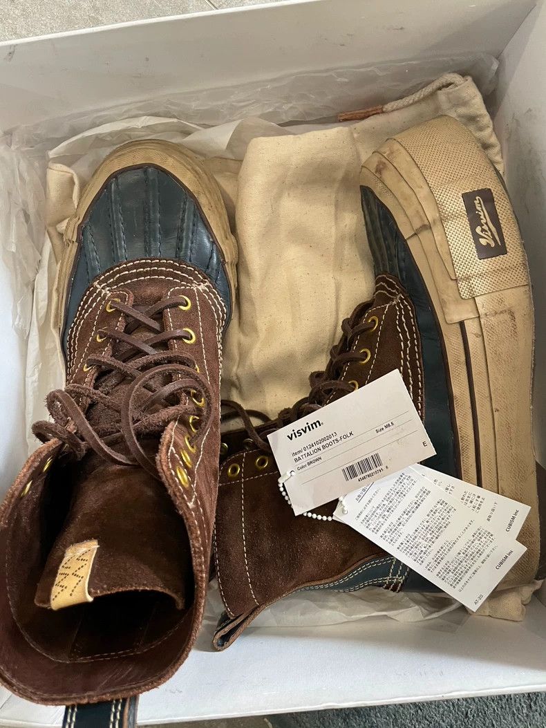 Visvim Decoy Duck Boots in Dark Brown