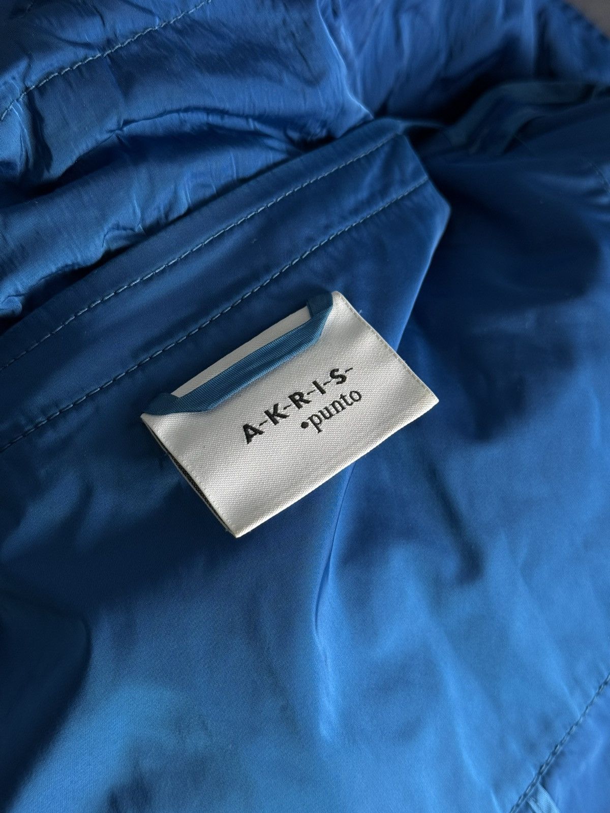Akris Akris Punto Blue Lightweight Nylon Oversized Parka Jacket Size S / US 4 / IT 40 - 16 Thumbnail