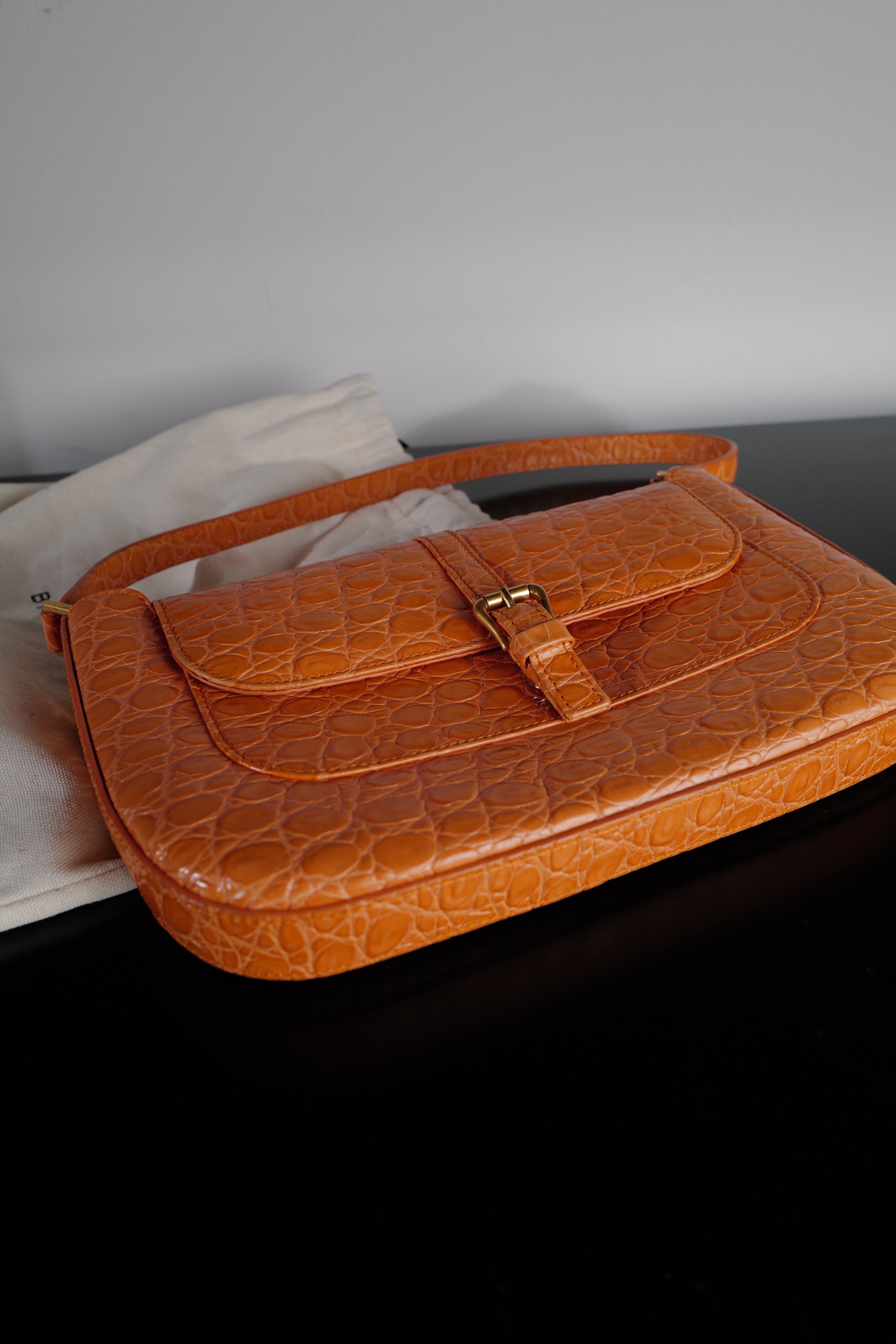 By Far BY FAR MIRANDA PAPAYA CROCO Size ONE SIZE - 14 Thumbnail