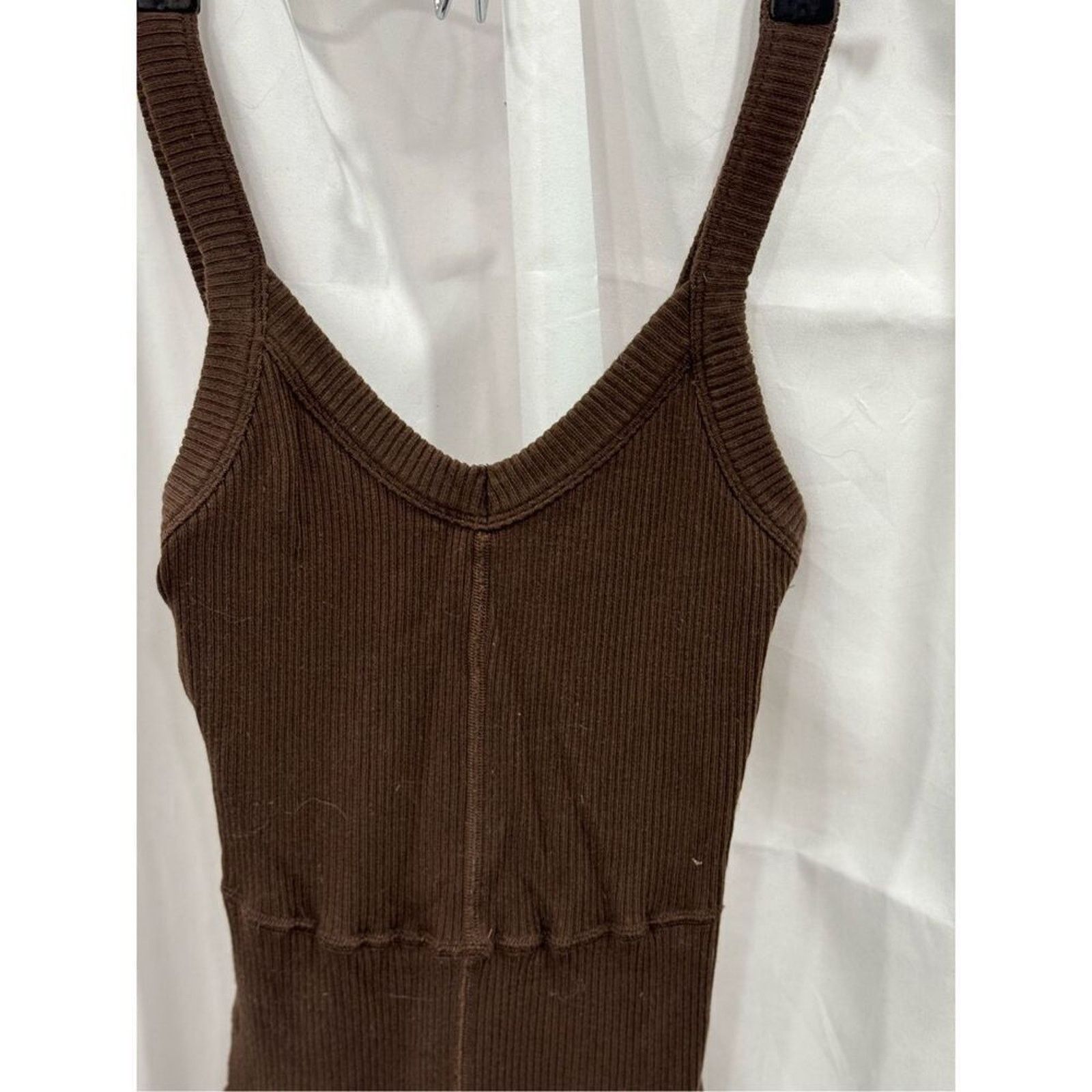 Other Year of Ours lounge dark oak ribbed brown romper | Sz XS Size 26" / US 2 / IT 38 - 4 Thumbnail