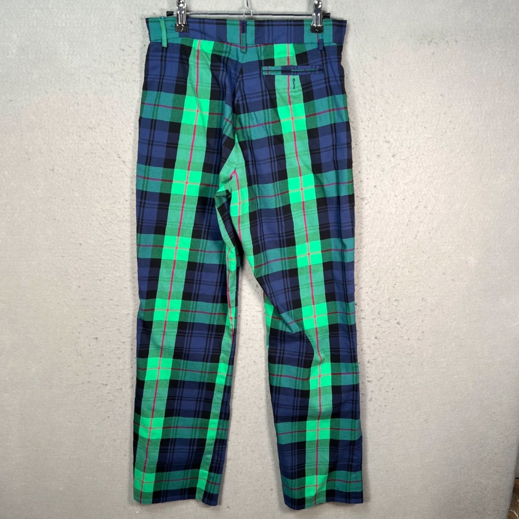 Lilly Pulitzer Lilly Pulitzer Womens 2 Pants Navy Blue Green Plaid Tartan Chino Straight 31 In Inseam Adult Regular Size 2 Womens Size 26" / US 2 / IT 38 - 2 Thumbnail