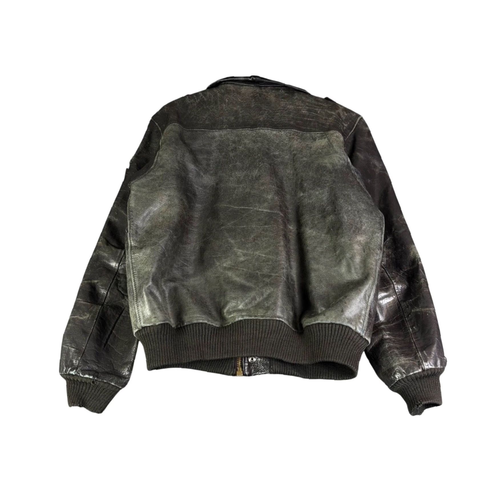 Vintage VINTAGE Wilsons House of Suede Leather Bomber Jacket Brown Distressed Aviator Mens 44 Size US S / EU 44-46 / 1 - 2 Thumbnail