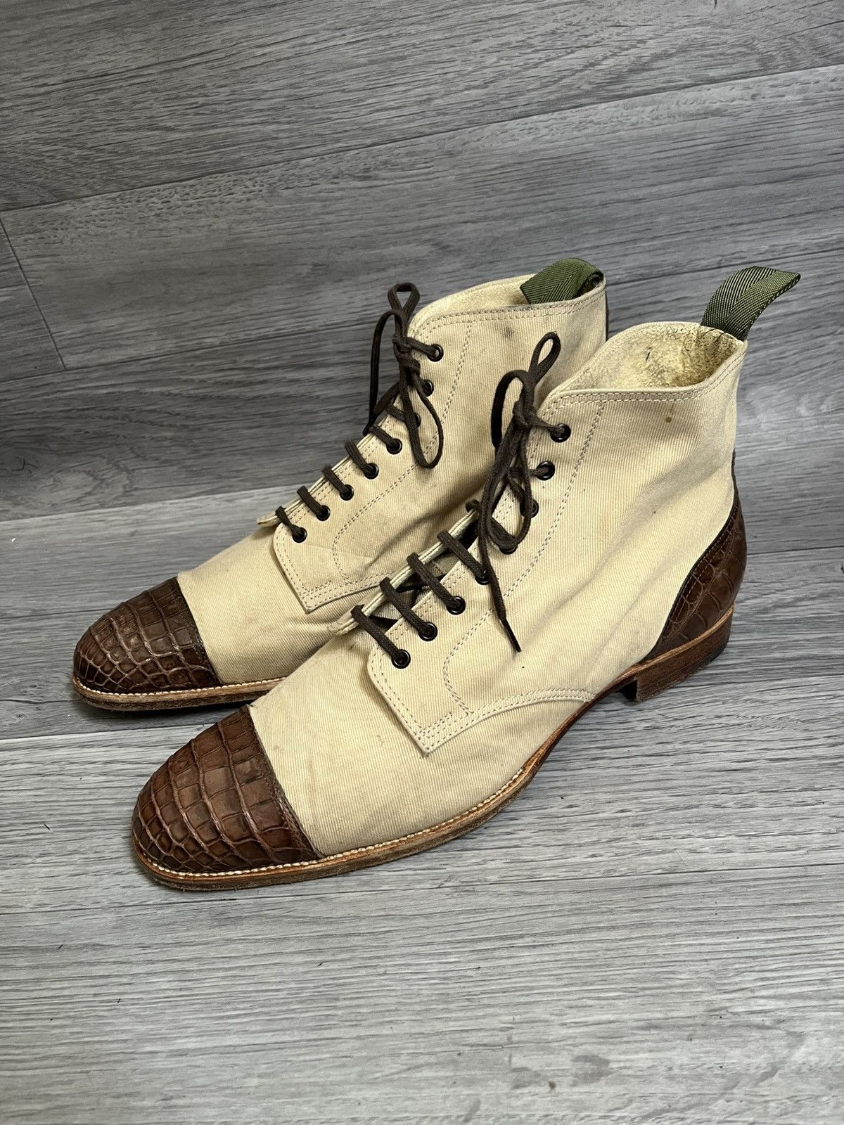 Saint Crispins Saint crispin Spectator boots croc leather boots sz 9.5 Size US 10.5 / EU 43-44 - 1 Thumbnail