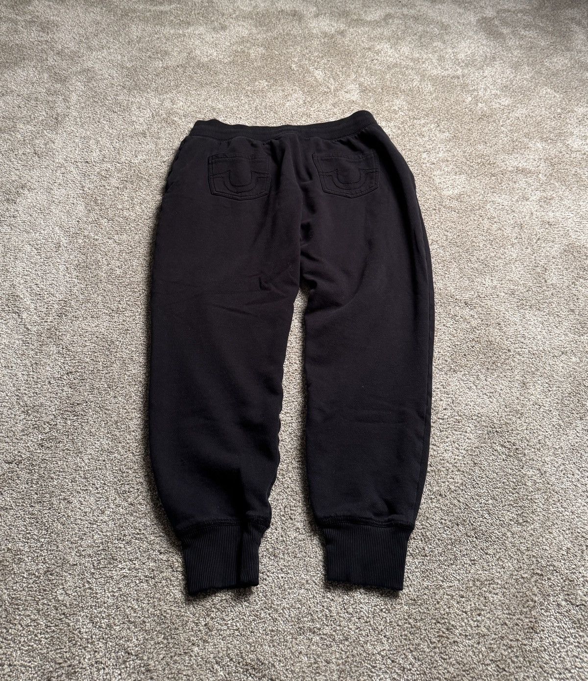 True Religion BLACK TRUE RELIGION CUFFED SWEATPANTS Size US 32 / EU 48 - 5 Thumbnail