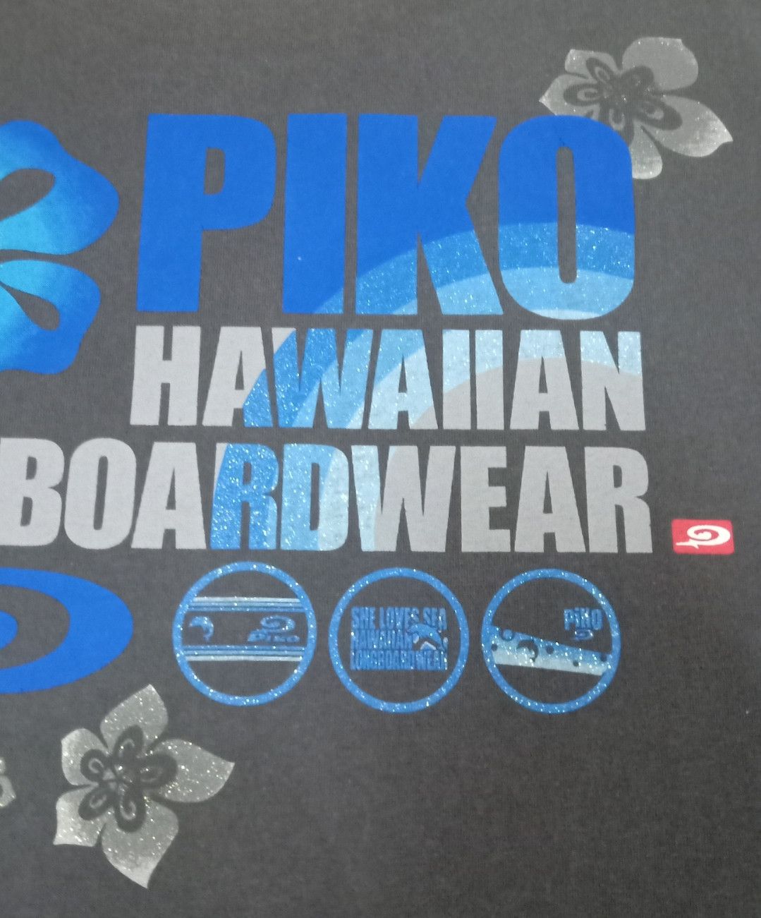 Vintage Vintage 90s PIKO Hawaiian Longboard Wear T-shirt Size US XL / EU 56 / 4 - 18 Thumbnail