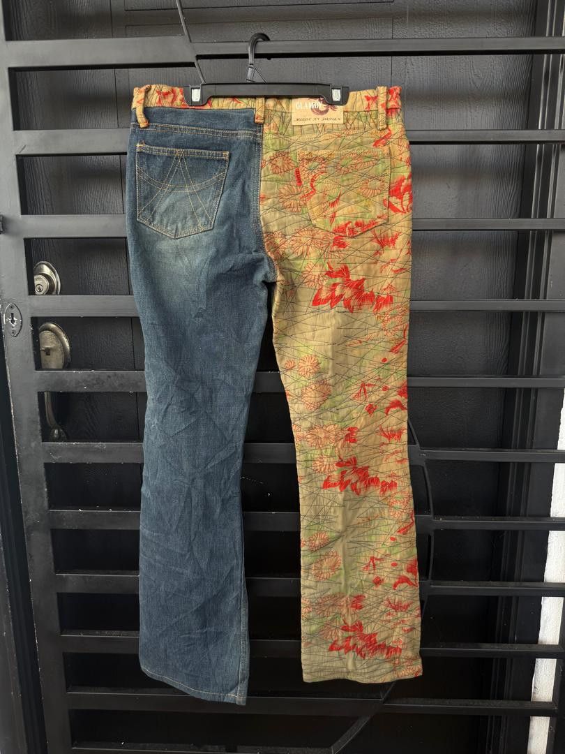 RARE !! GLAMDY JAPAN HYBRID FLARED JEANS