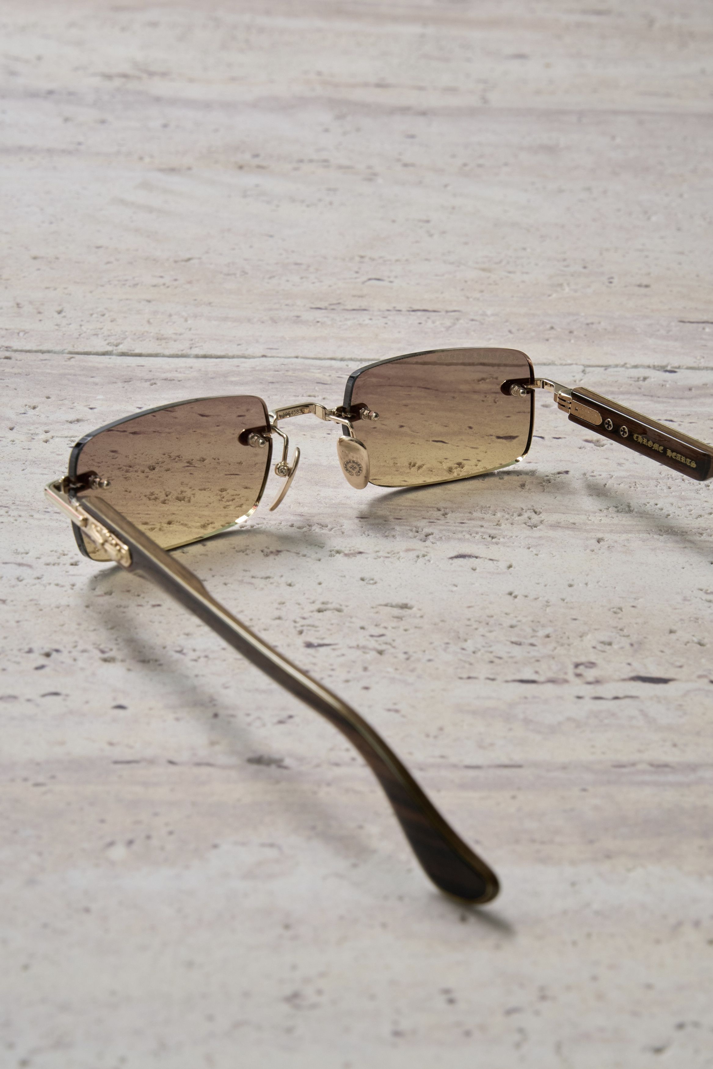Chrome Hearts CROME HEARTS DEEP I Gold Plated/Wood Ebony Size ONE SIZE - 5 Thumbnail