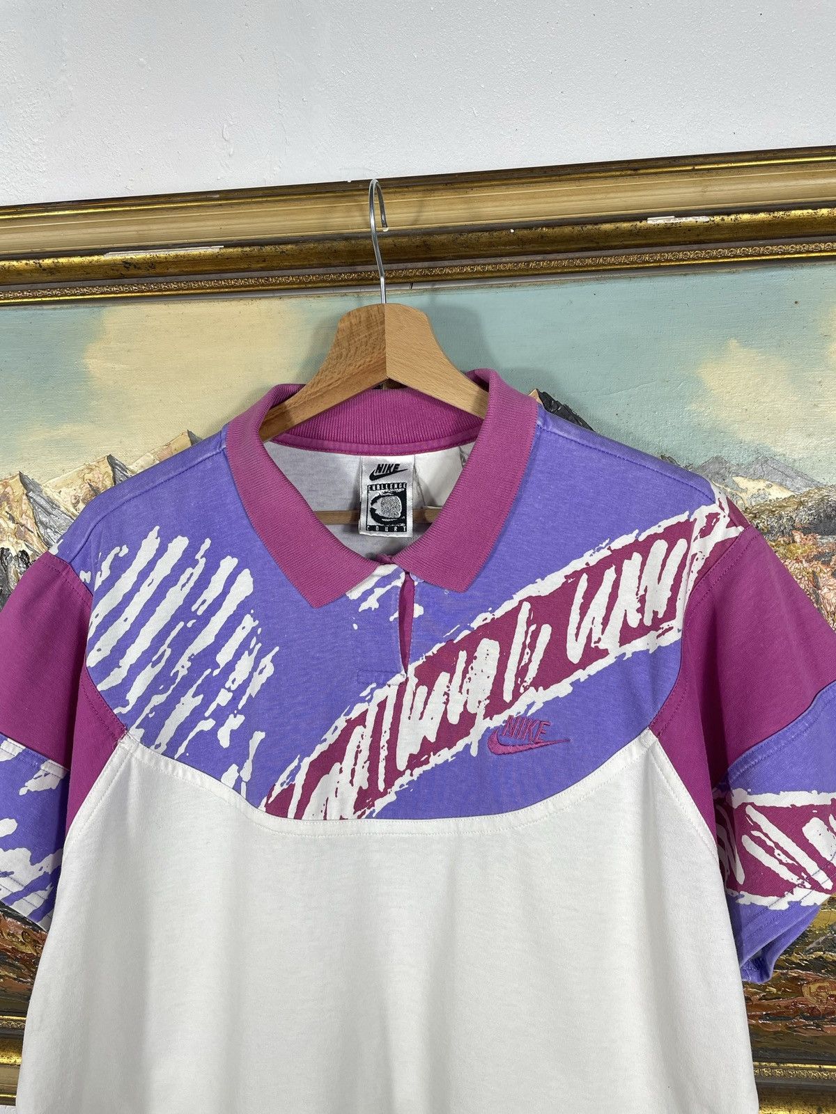 Nike × Vintage Nike Vintage Retro 90s Polo Top T shirt tee Challenge Court Size M / US 6-8 / IT 42-44 - 4 Thumbnail