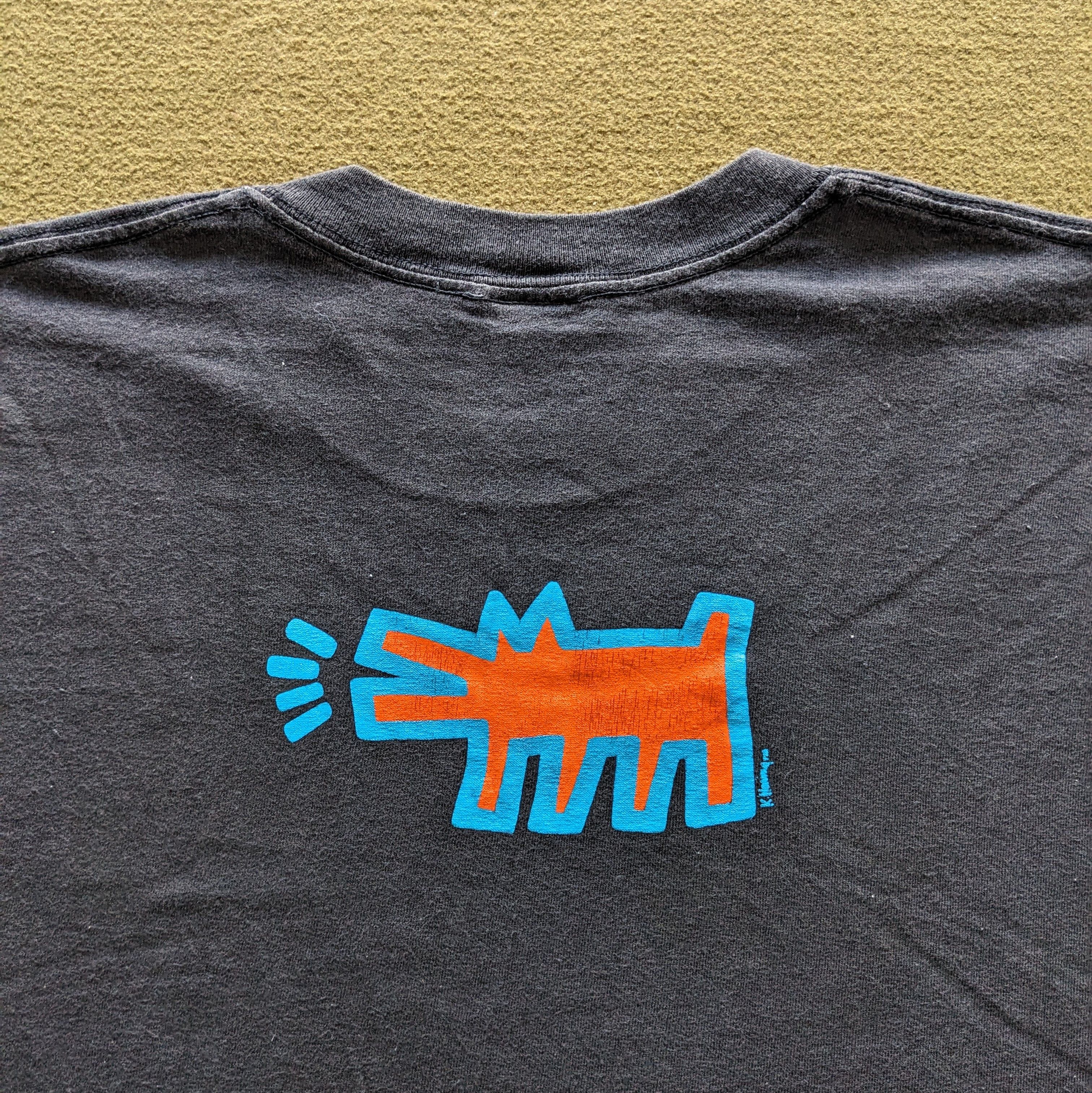 Keith Haring Vintage KEITH HARING Pop Shop T-shirt Size US L / EU 52-54 / 3 - 4 Thumbnail