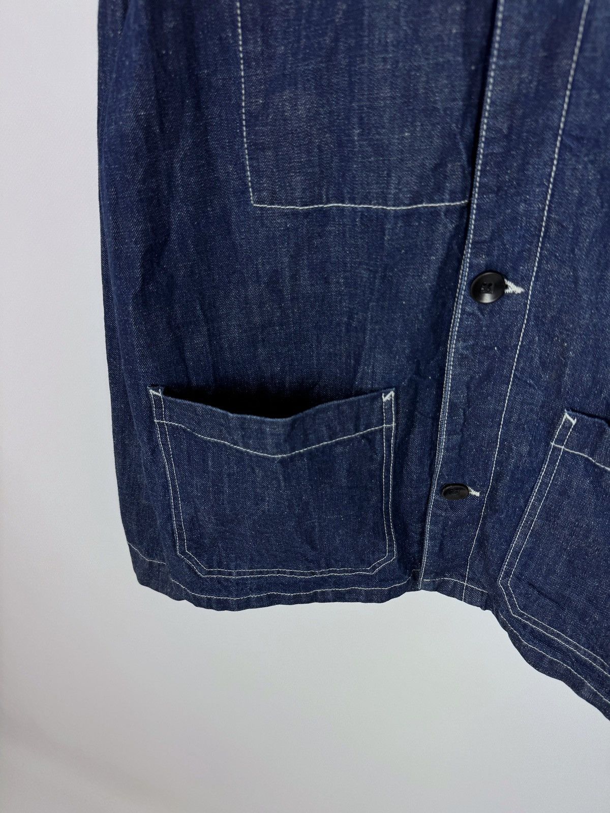 Samsoe Samsoe Samsoe Samsoe Chore Denim Work Jacket Size US L / EU 52-54 / 3 - 8 Thumbnail