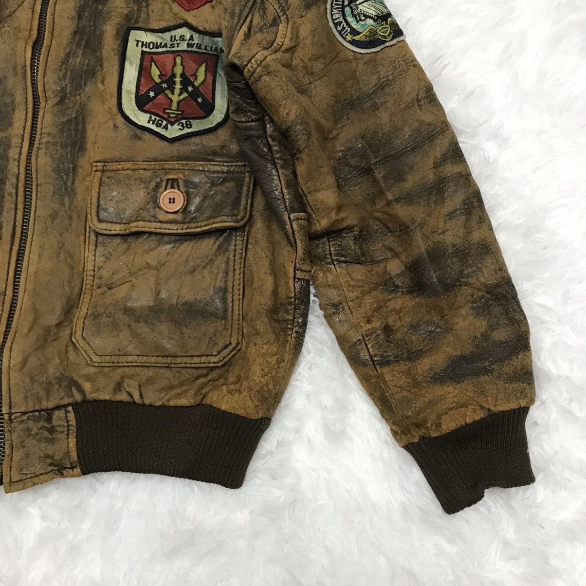 Genuine Leather Vintage gallery leather jacket Size US L / EU 52-54 / 3 - 4 Thumbnail