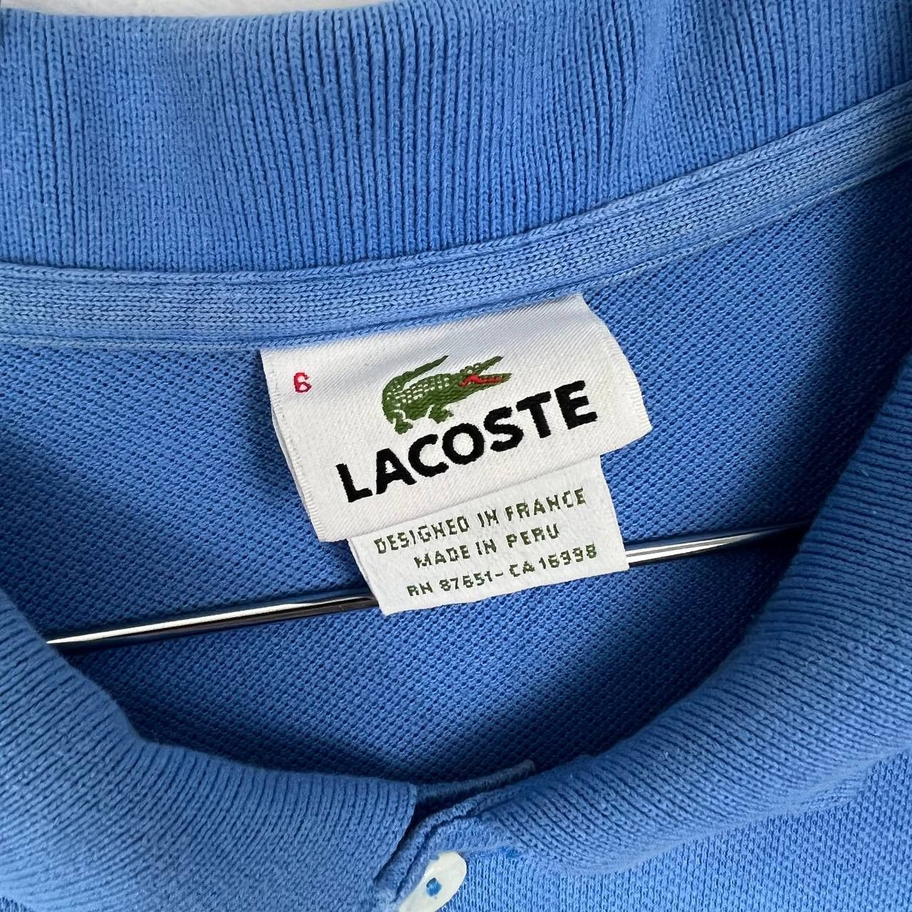 Lacoste Lacoste Polo Shirt Men 6 Blue Collared Cotton XL Size US XL / EU 56 / 4 - 4 Thumbnail