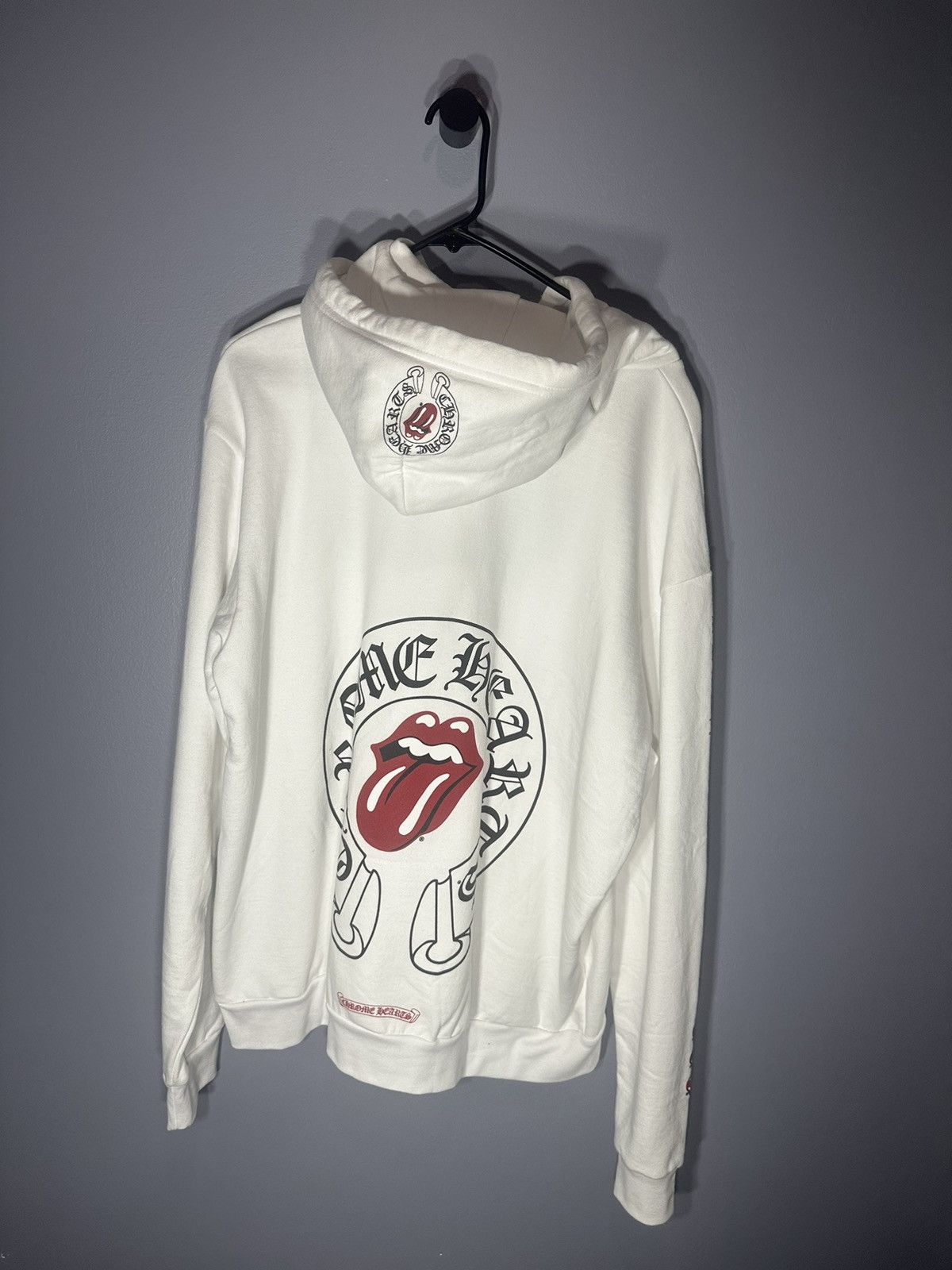 Chrome Hearts Chrome hearts white Rolling Stones online exclusive hoodie Size US L / EU 52-54 / 3 - 2 Thumbnail