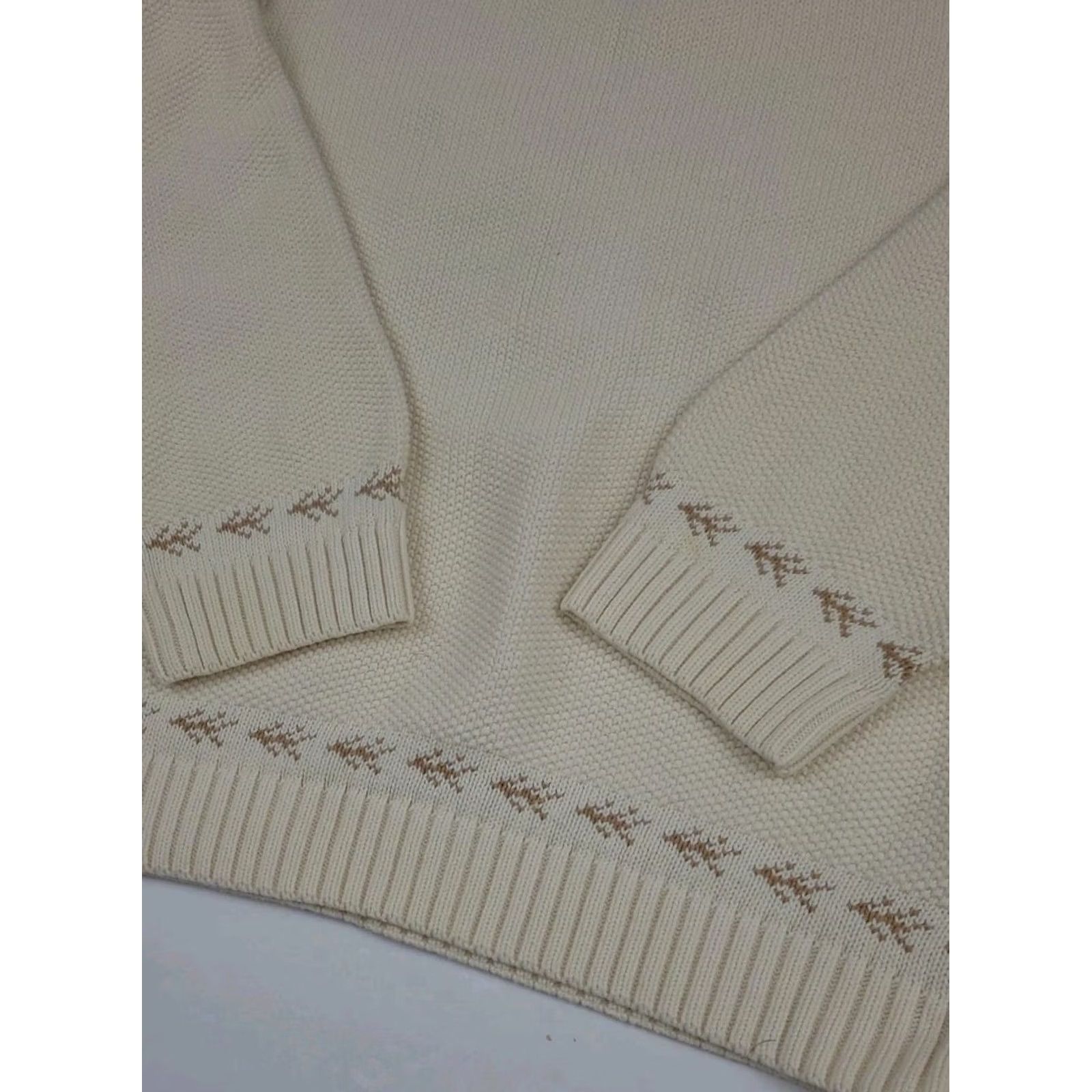 Vintage VINTAGE Cabela'S Sweater Womens L Ivory Cabin Forest Moose Embroidered Worn Vtg Outdoor Nature Size L / US 10 / IT 46 - 8 Thumbnail