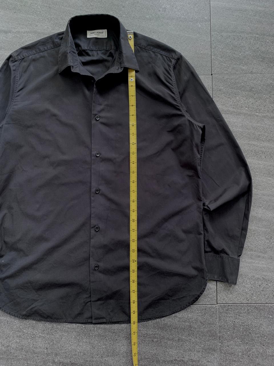 Saint Laurent Paris FREE TAX! Black Formal Shirt Size US M / EU 48-50 / 2 - 9 Thumbnail